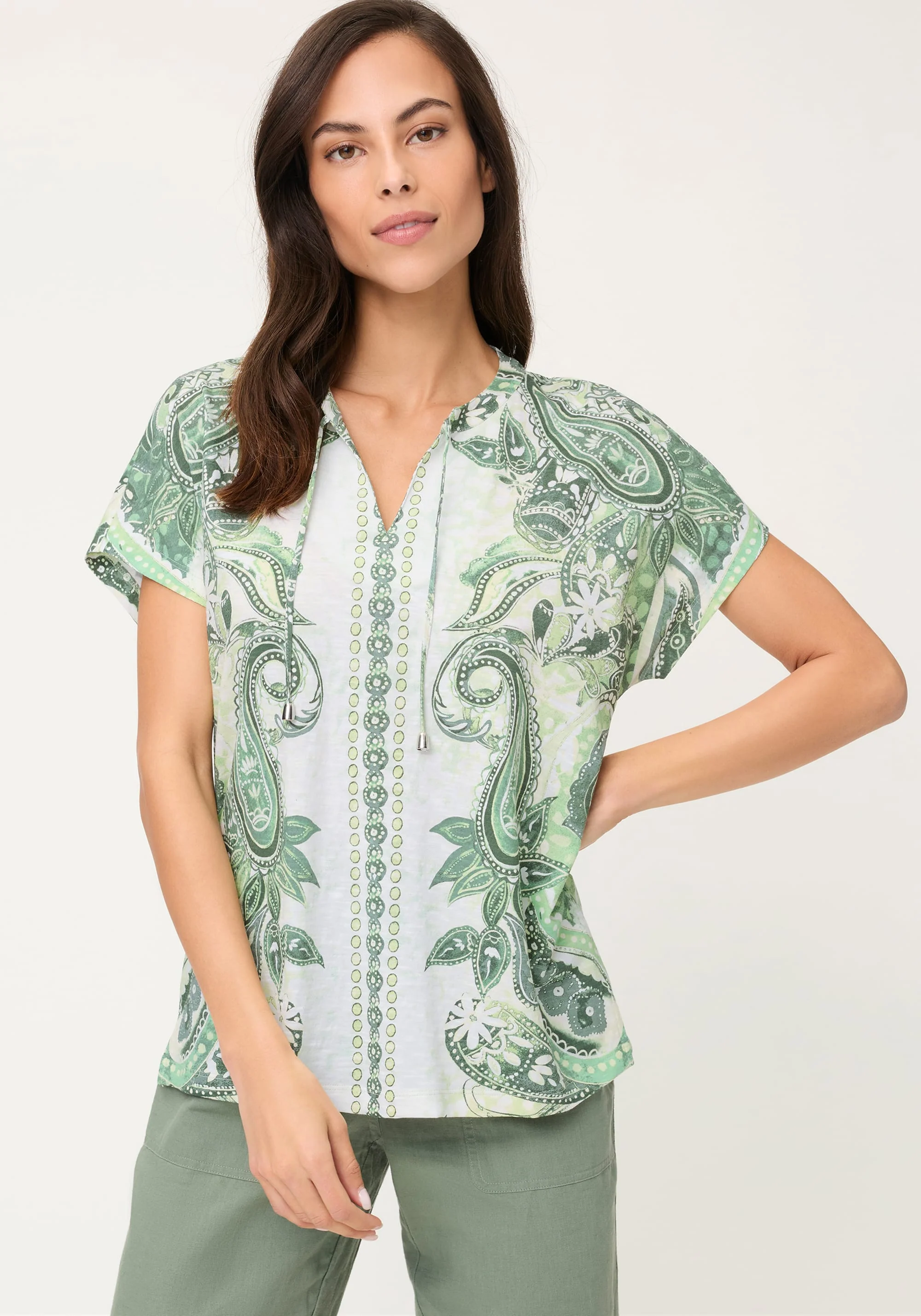 Paisley Panneaux Print T-Shirt - Image 2