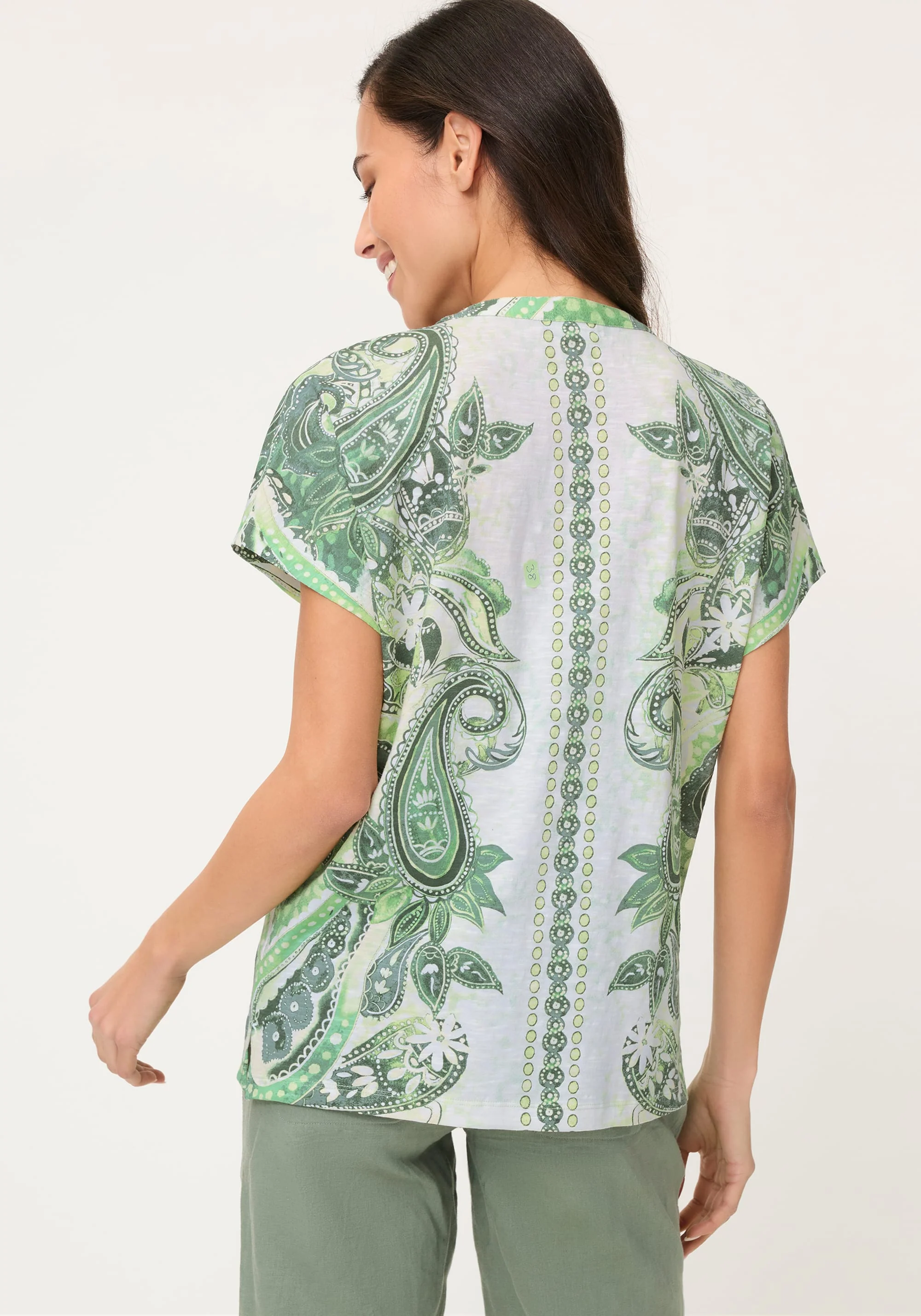 Paisley Panneaux Print T-Shirt - Image 3