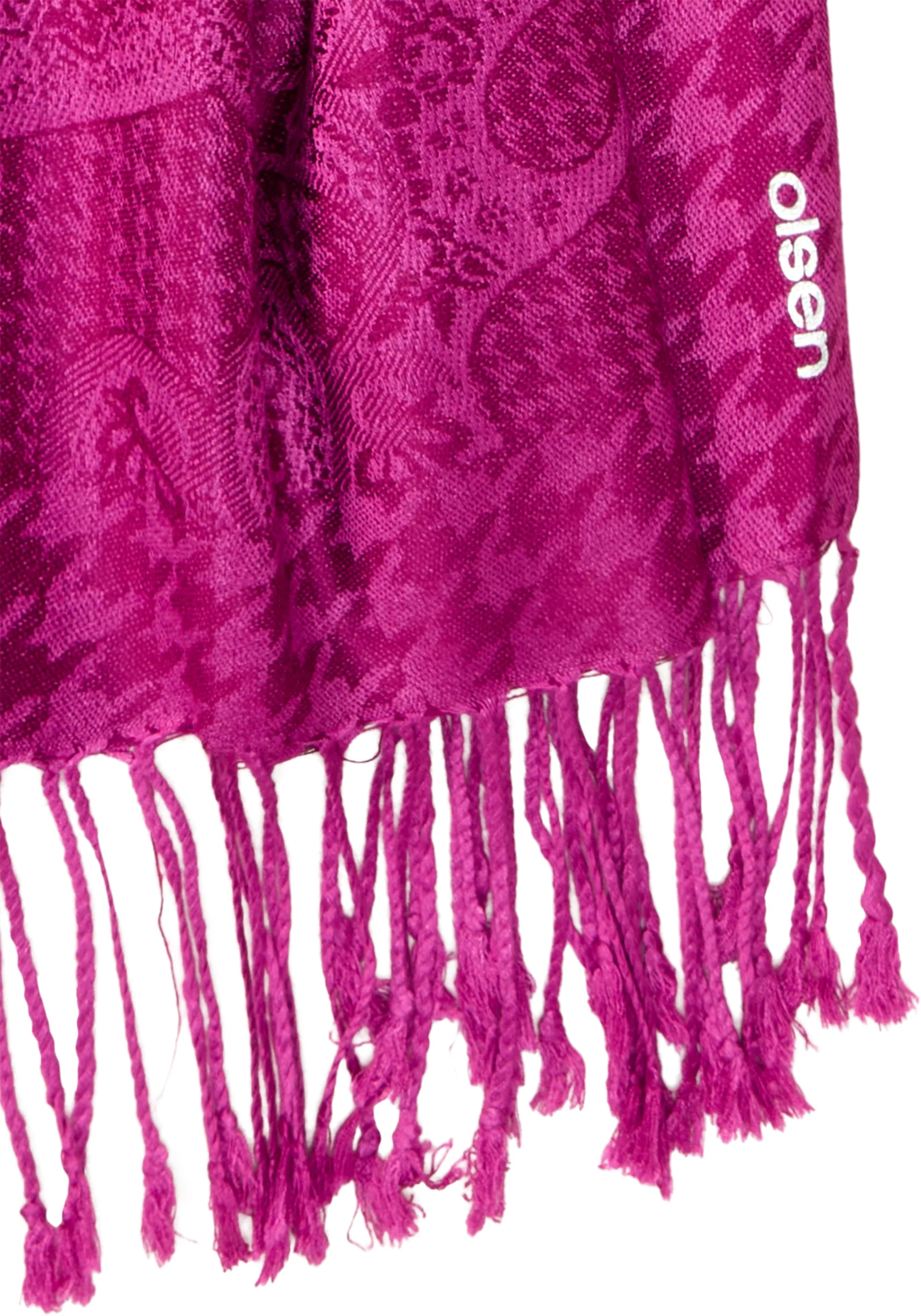 Paisley Scarf with Fringe - Image 3