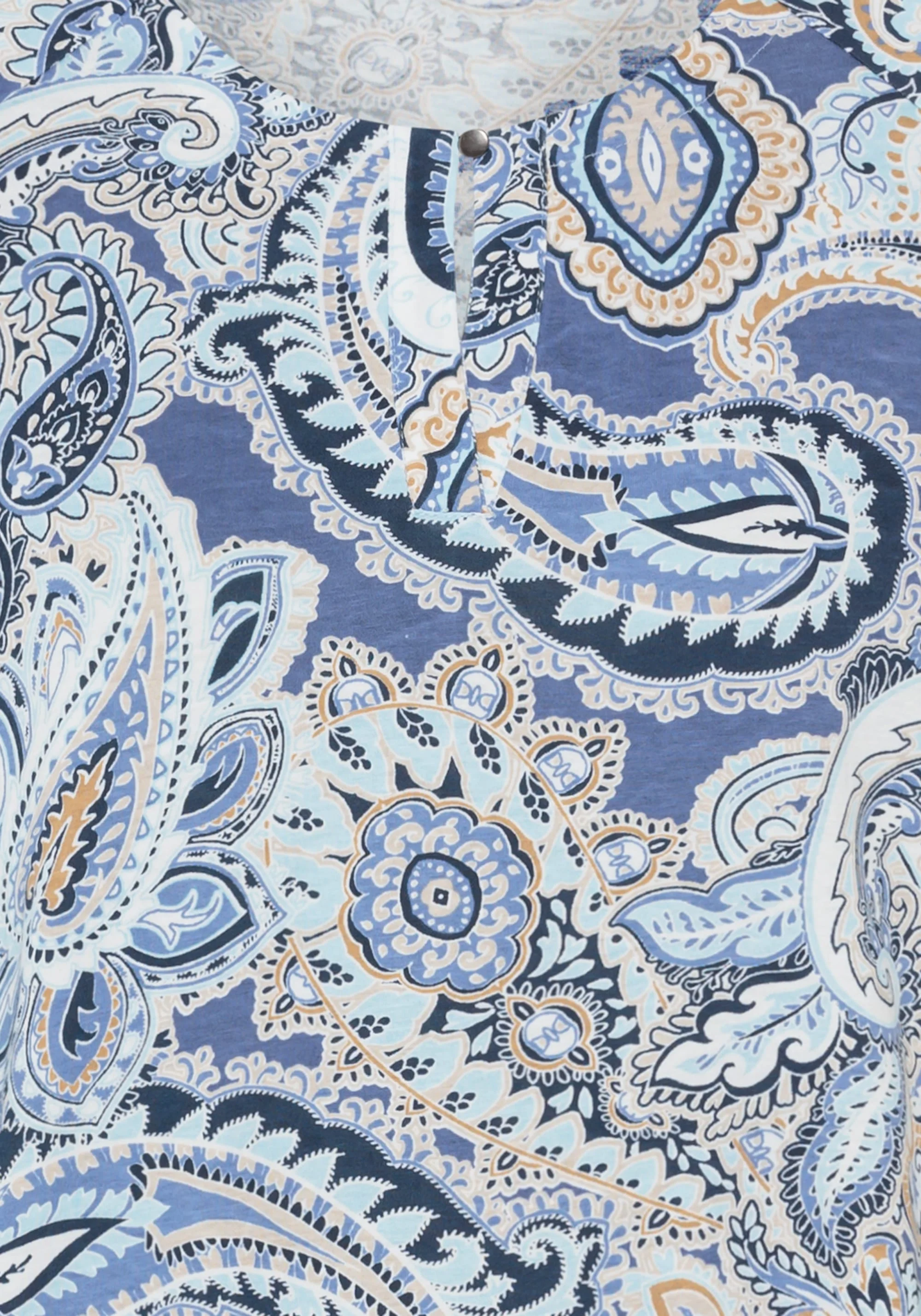Paisley Split V-Neck T-Shirt - Image 5