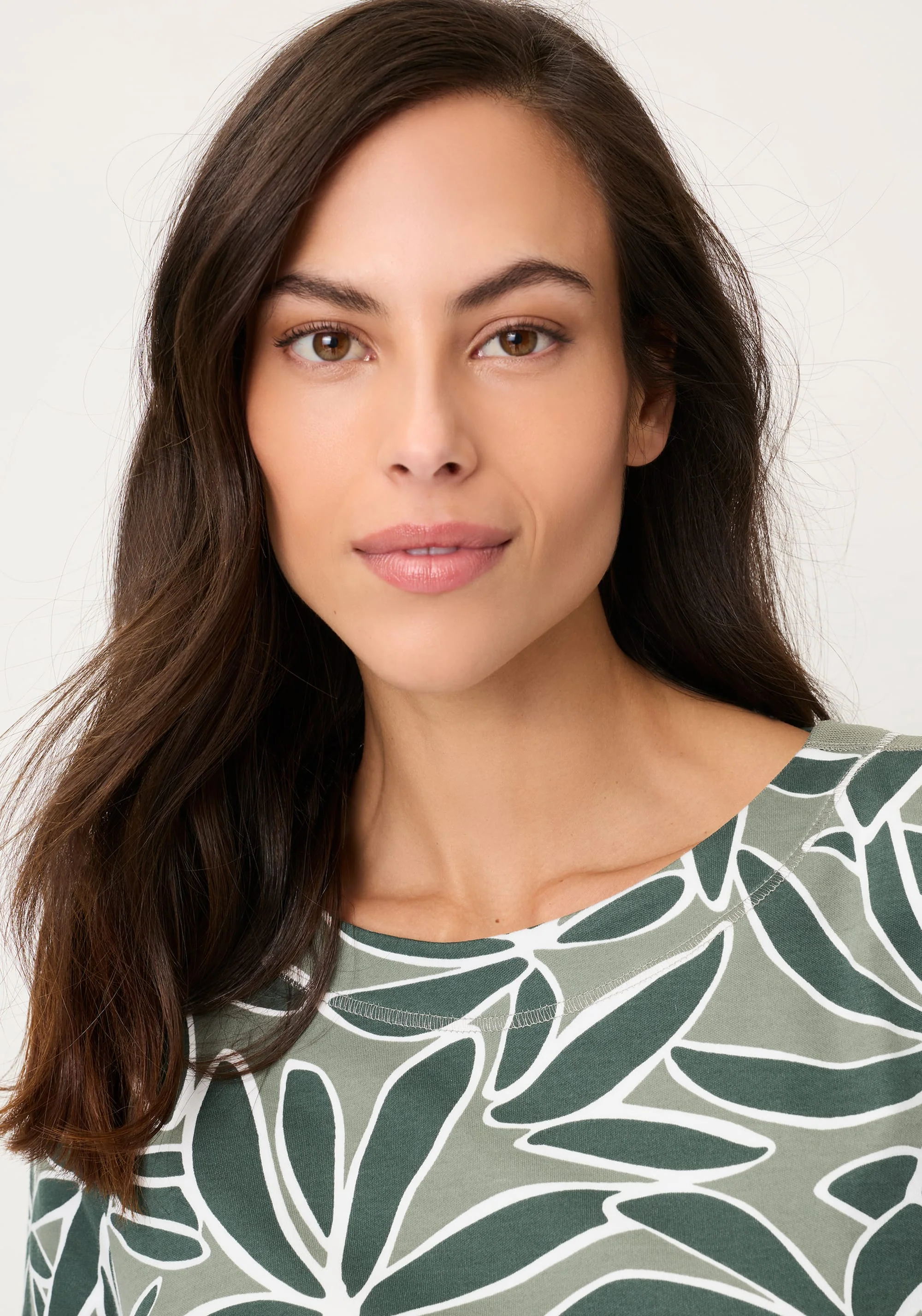 Palm Design Jersey Top - Image 4