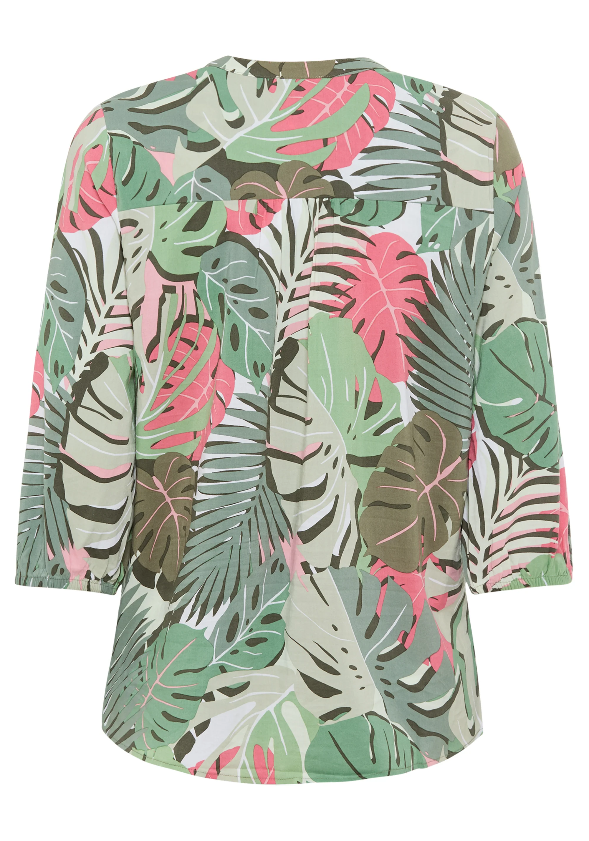 Palm Print Tunic Blouse - Image 4