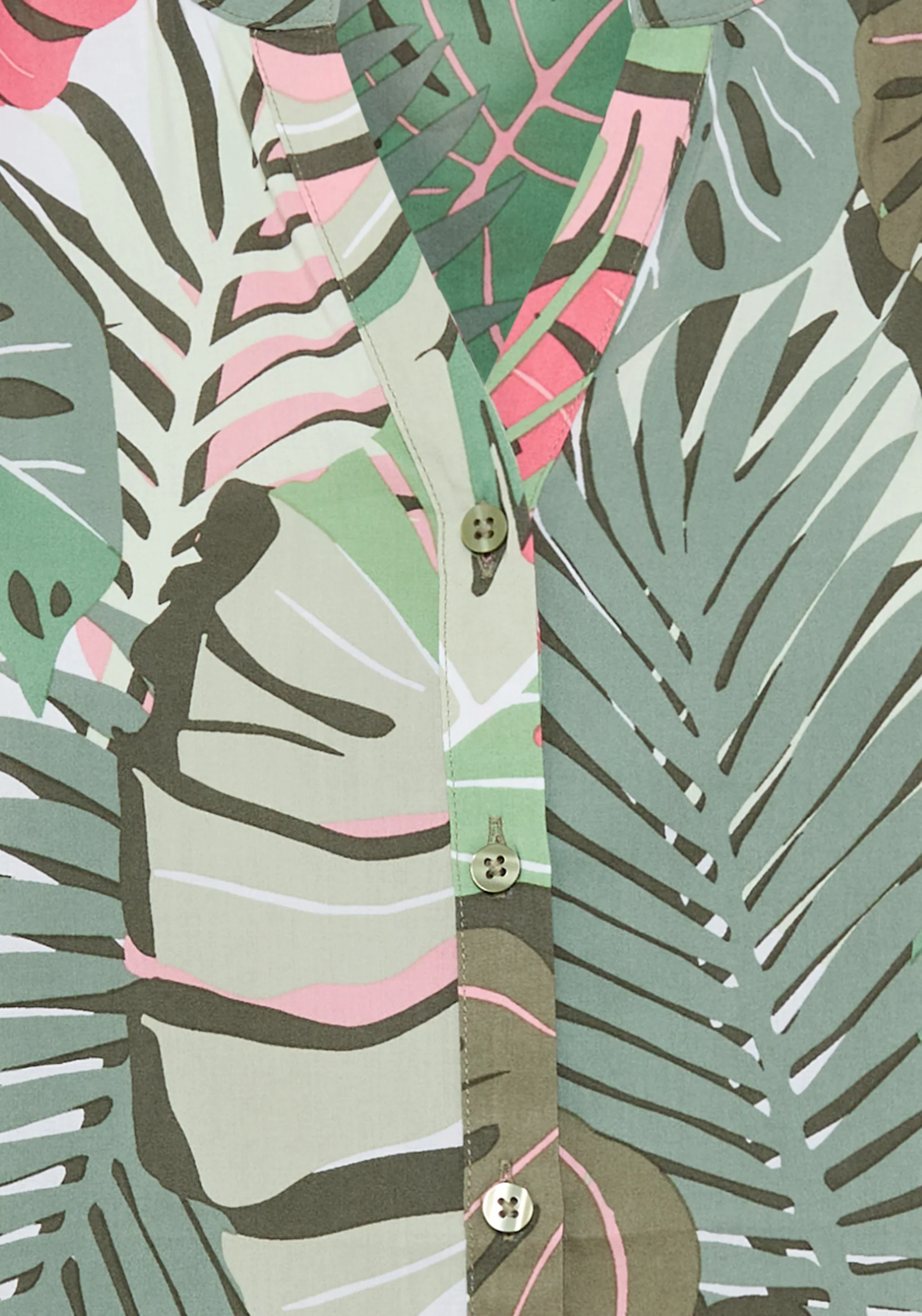 Palm Print Tunic Blouse - Image 5