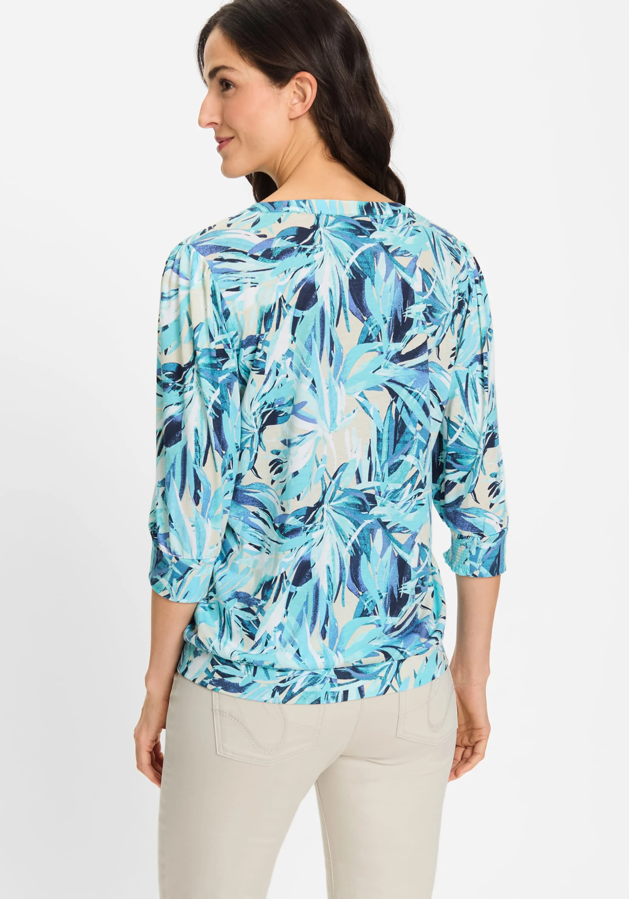 Palm Print Tunic T-Shirt - Image 2