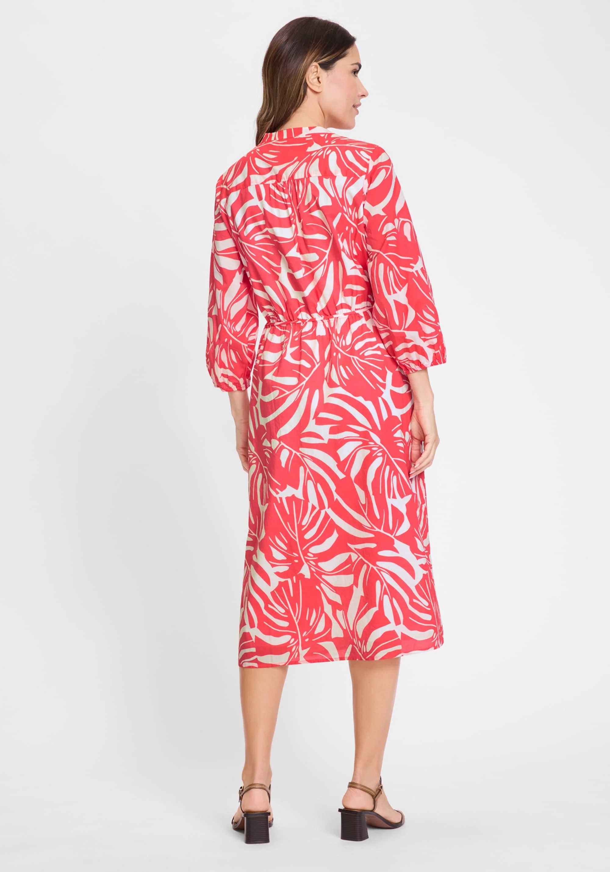 Palm Statement Print Dress - Image 3