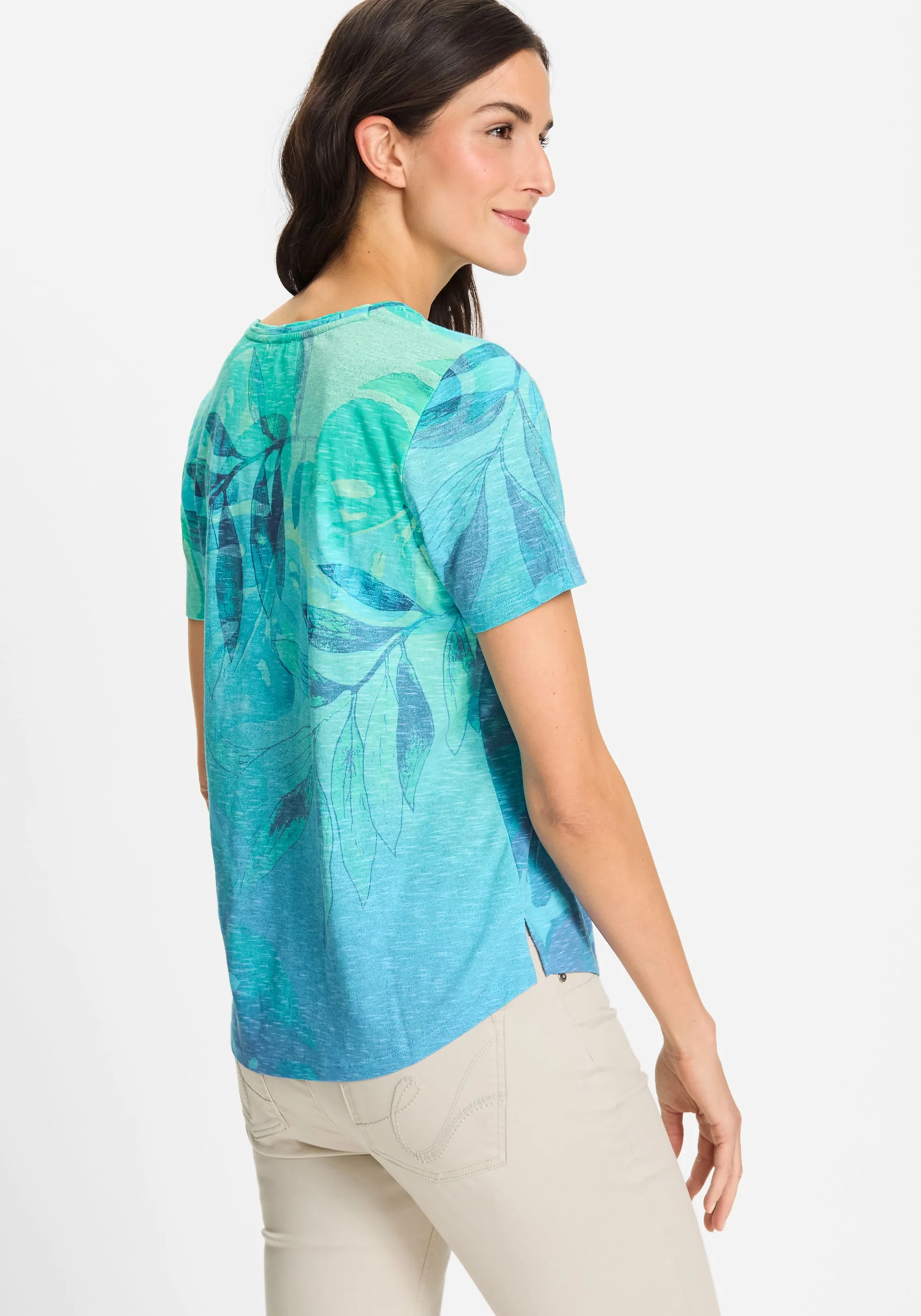 Panneaux Leaf Print T-Shirt - Image 2