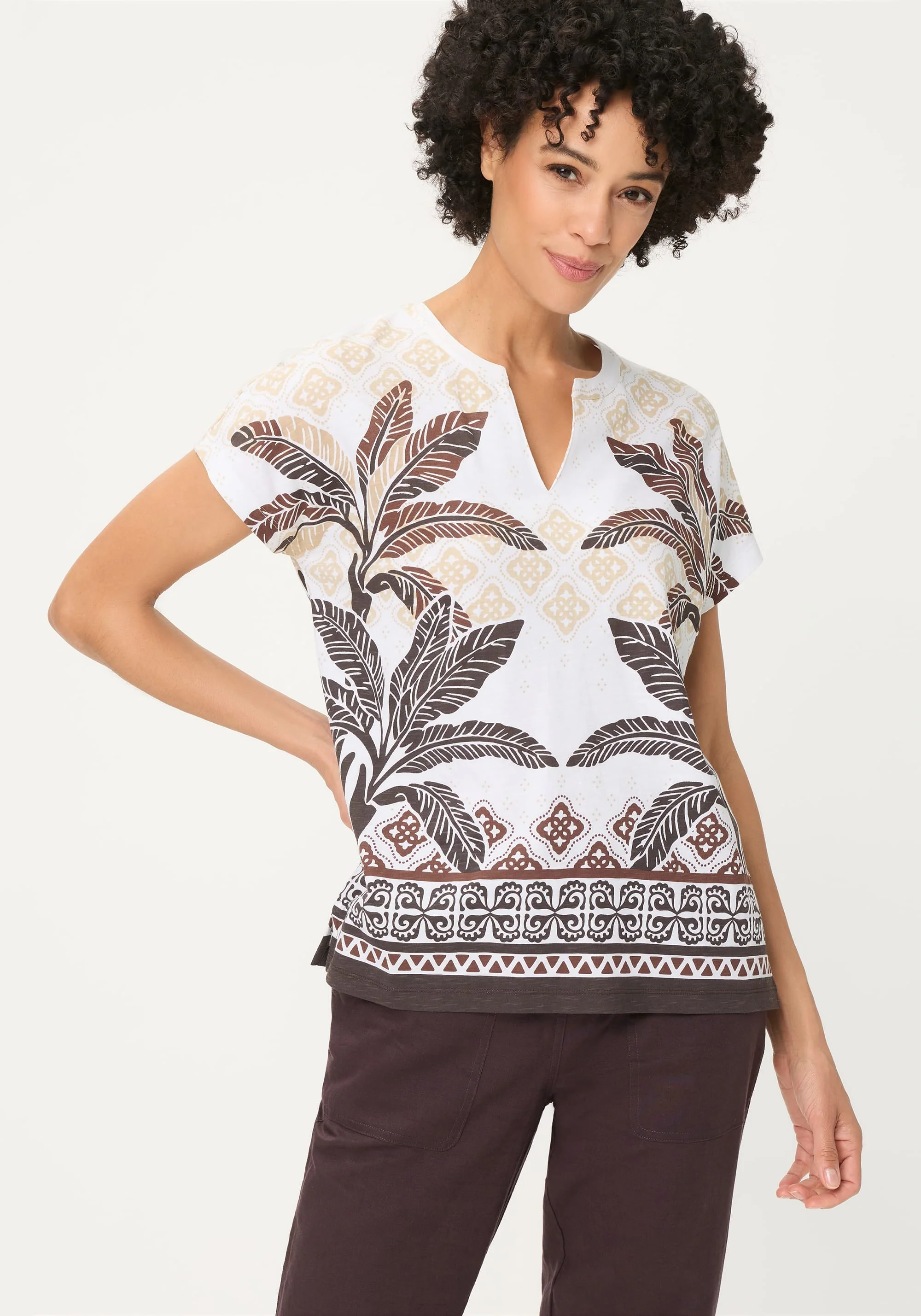 Panneaux Print T-Shirt