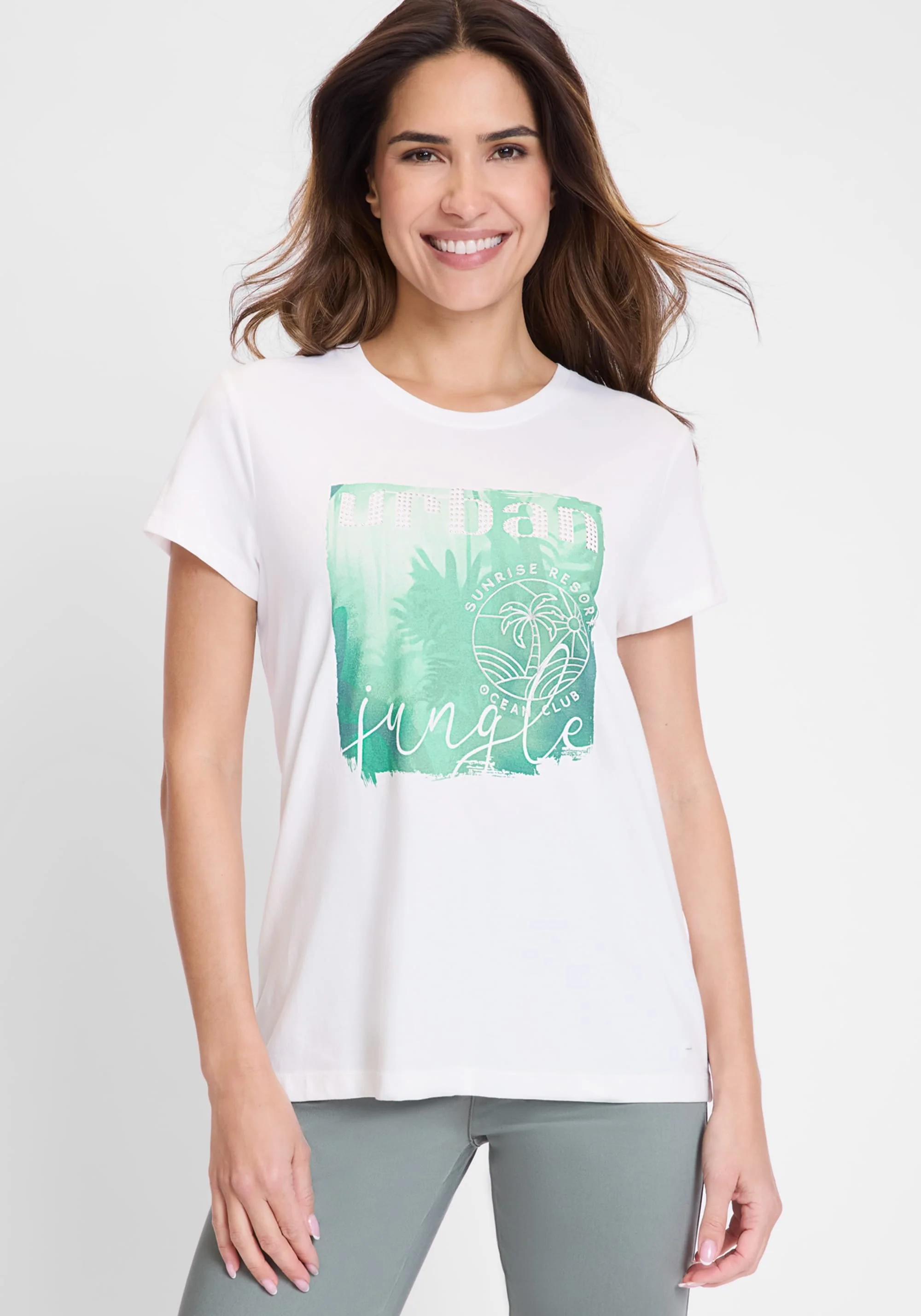 Placement Print T-Shirt - Image 2
