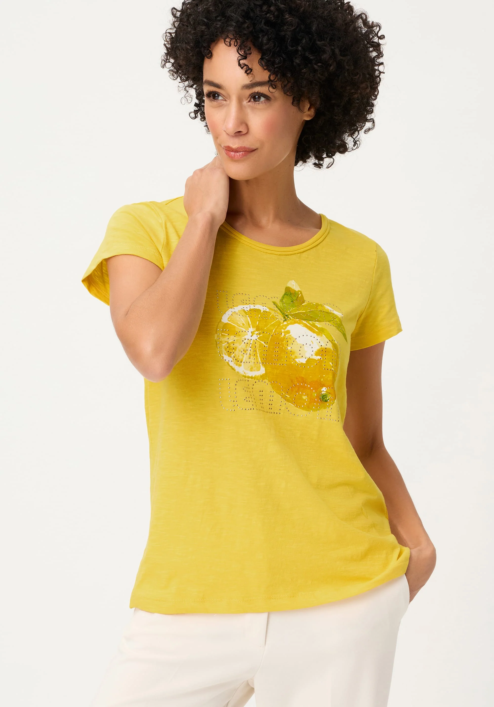 Placement Print T-Shirt - Image 2