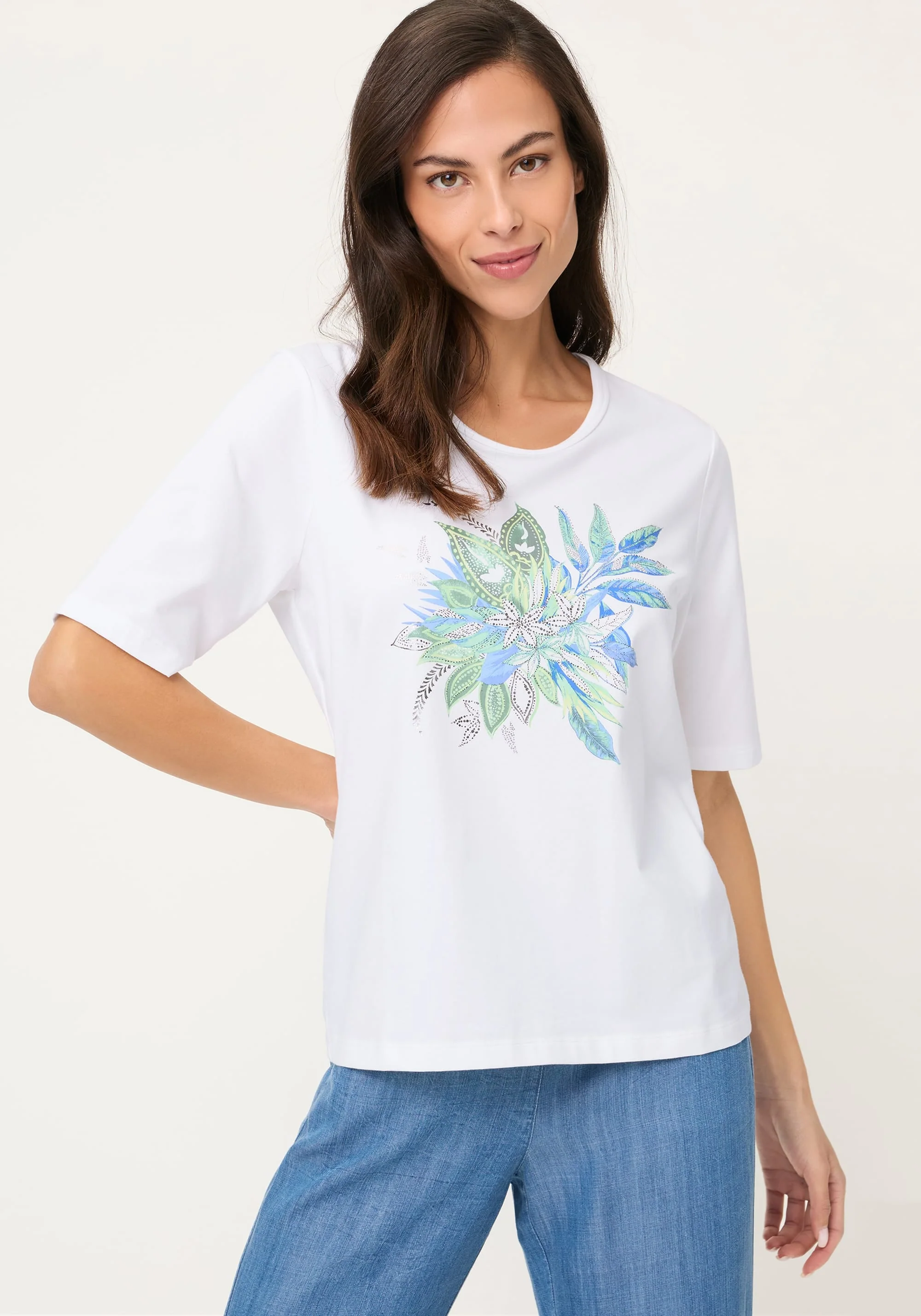 Placement Print T-Shirt - Image 2