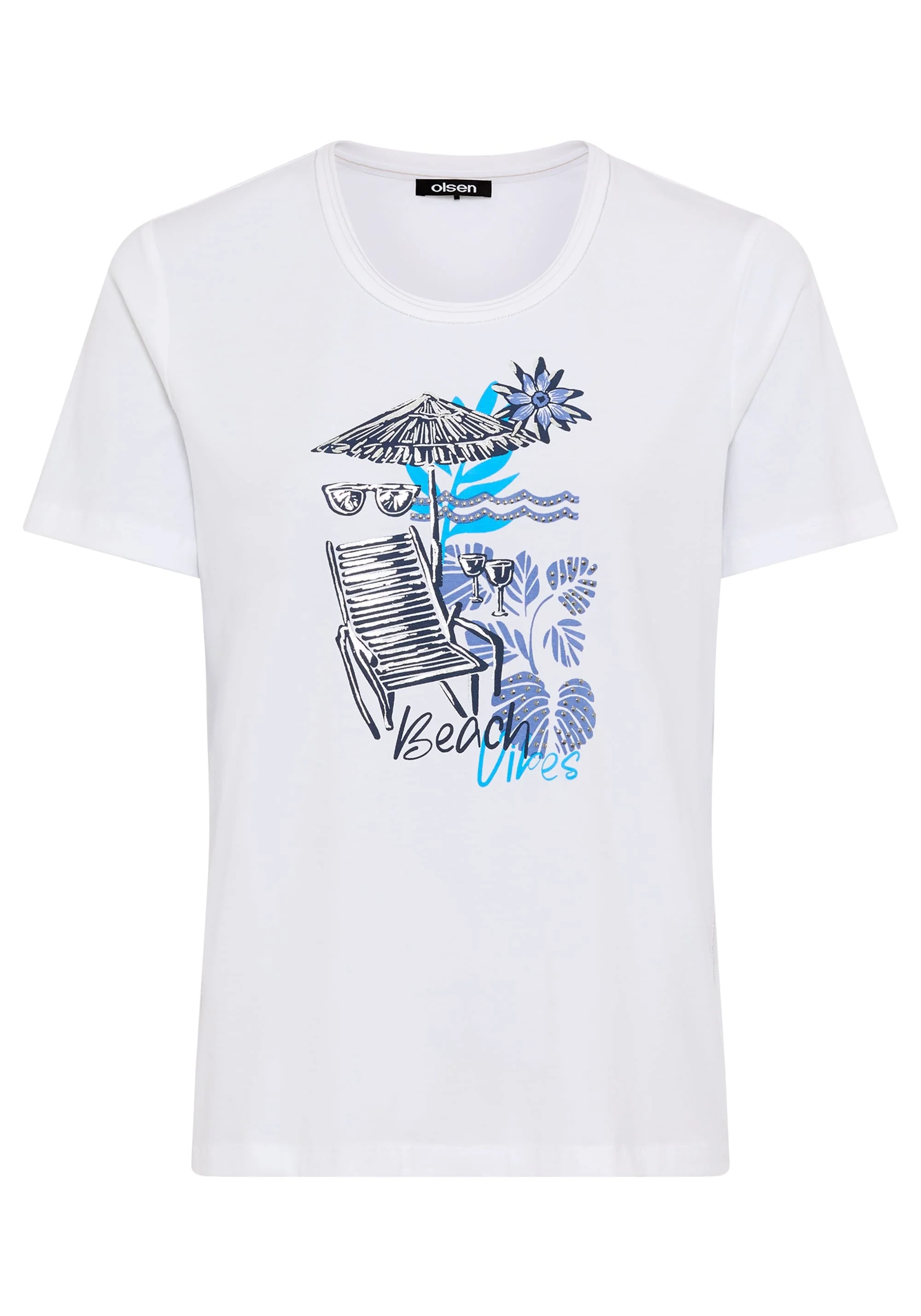 Placement Print T-Shirt - Image 5