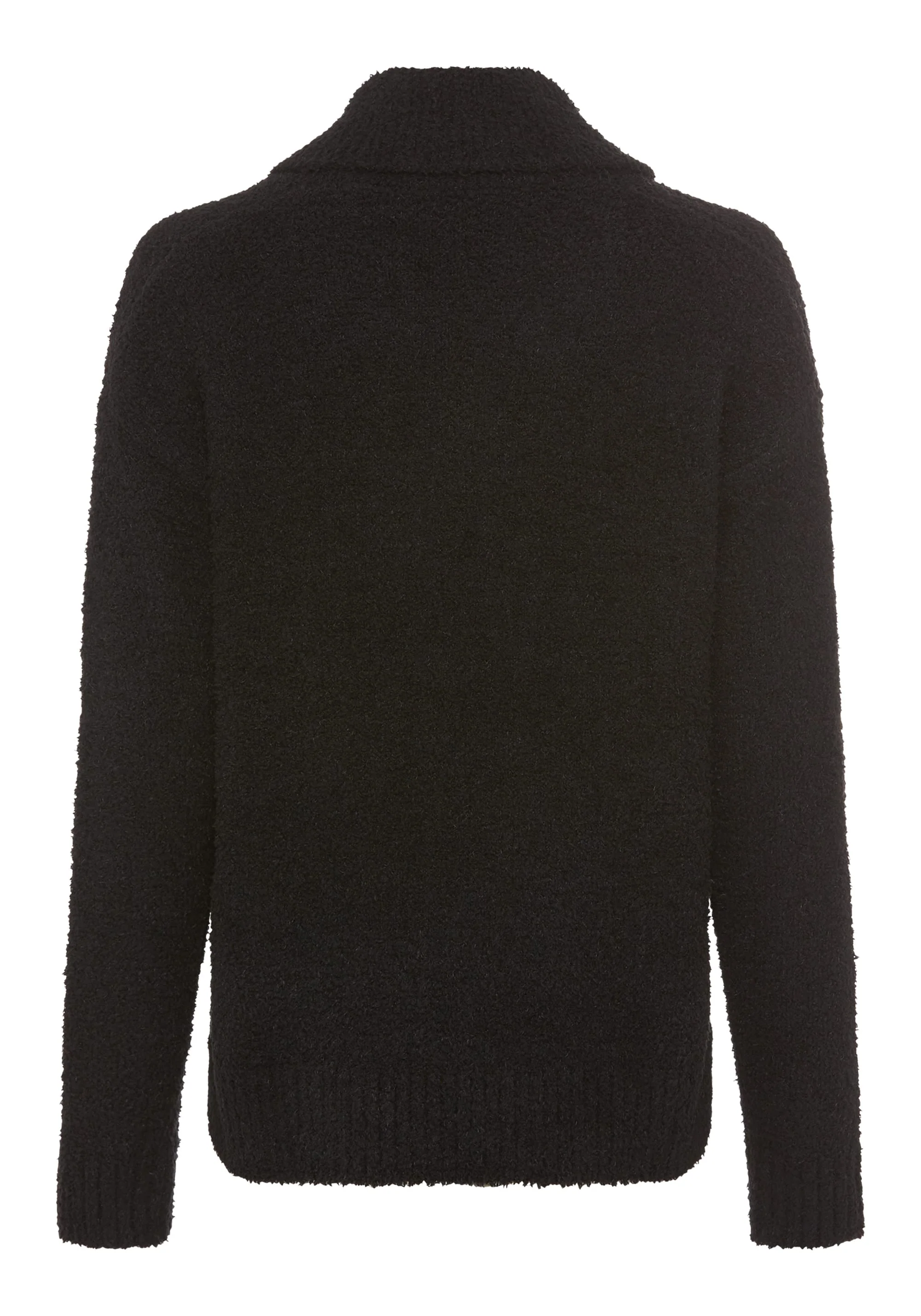 Plush Shawl Neck Sweater - Image 6