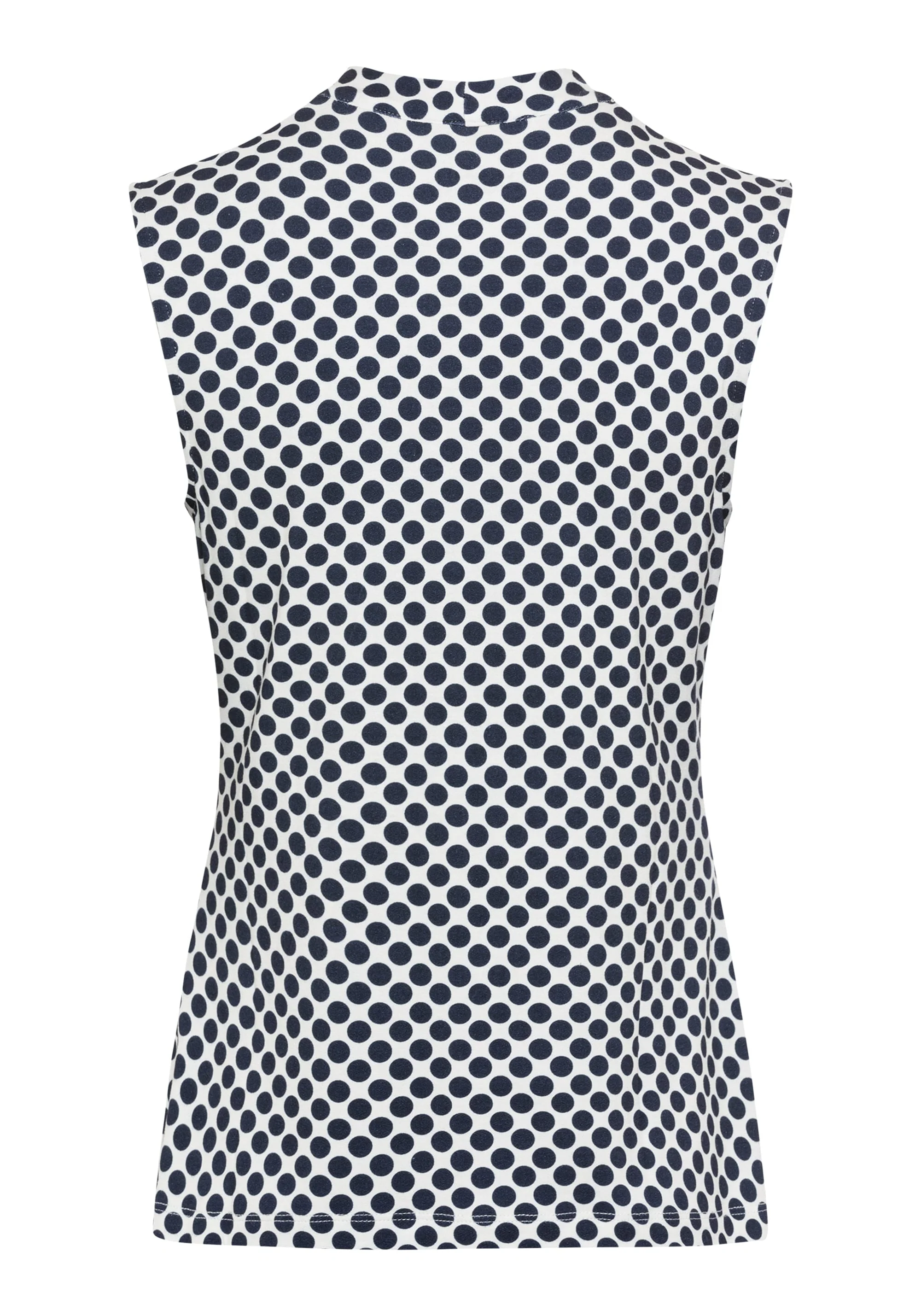 Polka Dot Sleeveless Shell - Image 4