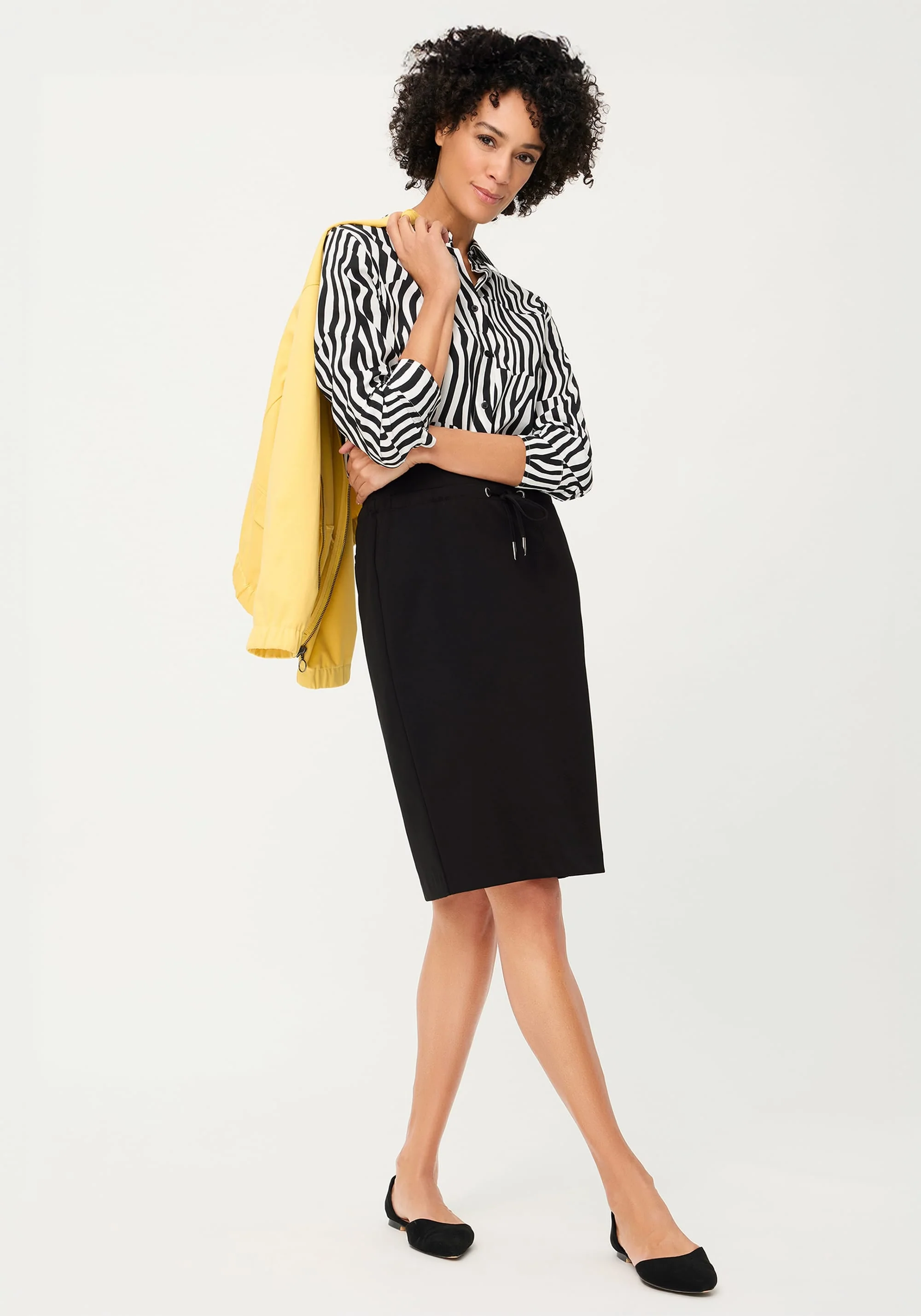 Ponte Roma Knit Skirt