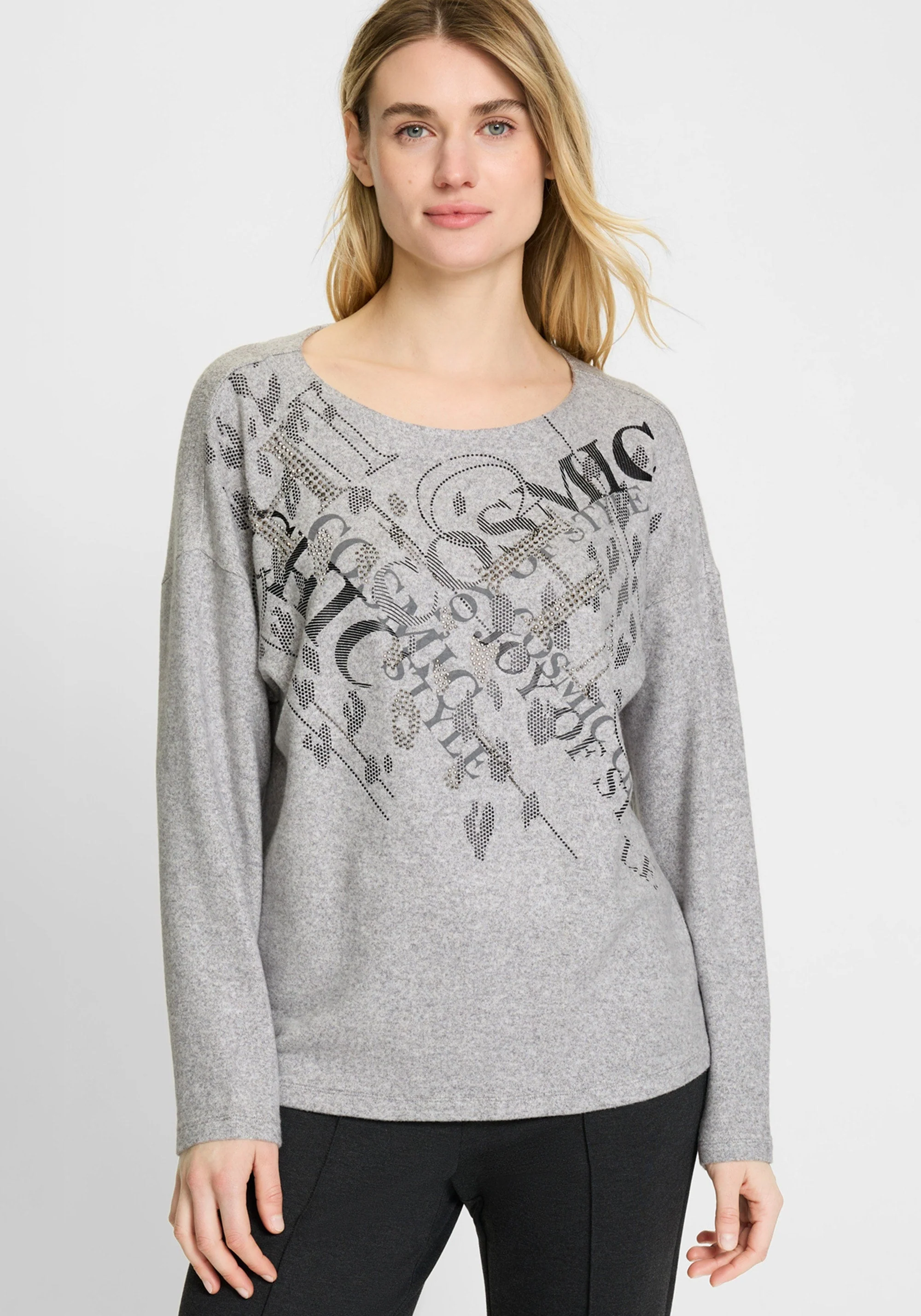 Power Print Jersey Knit Top