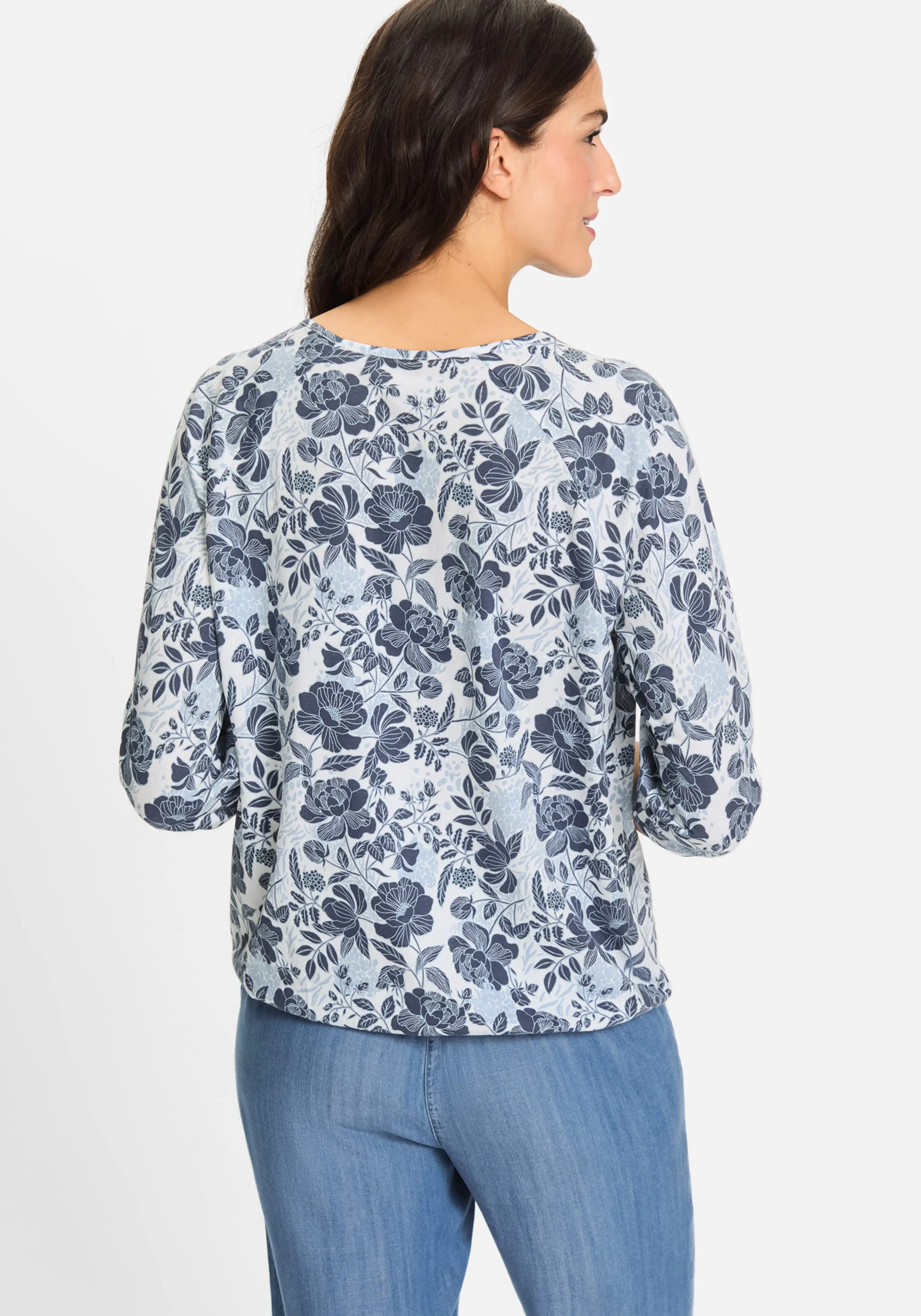 Prairie Floral Keyhole Neck T-Shirt - Image 2