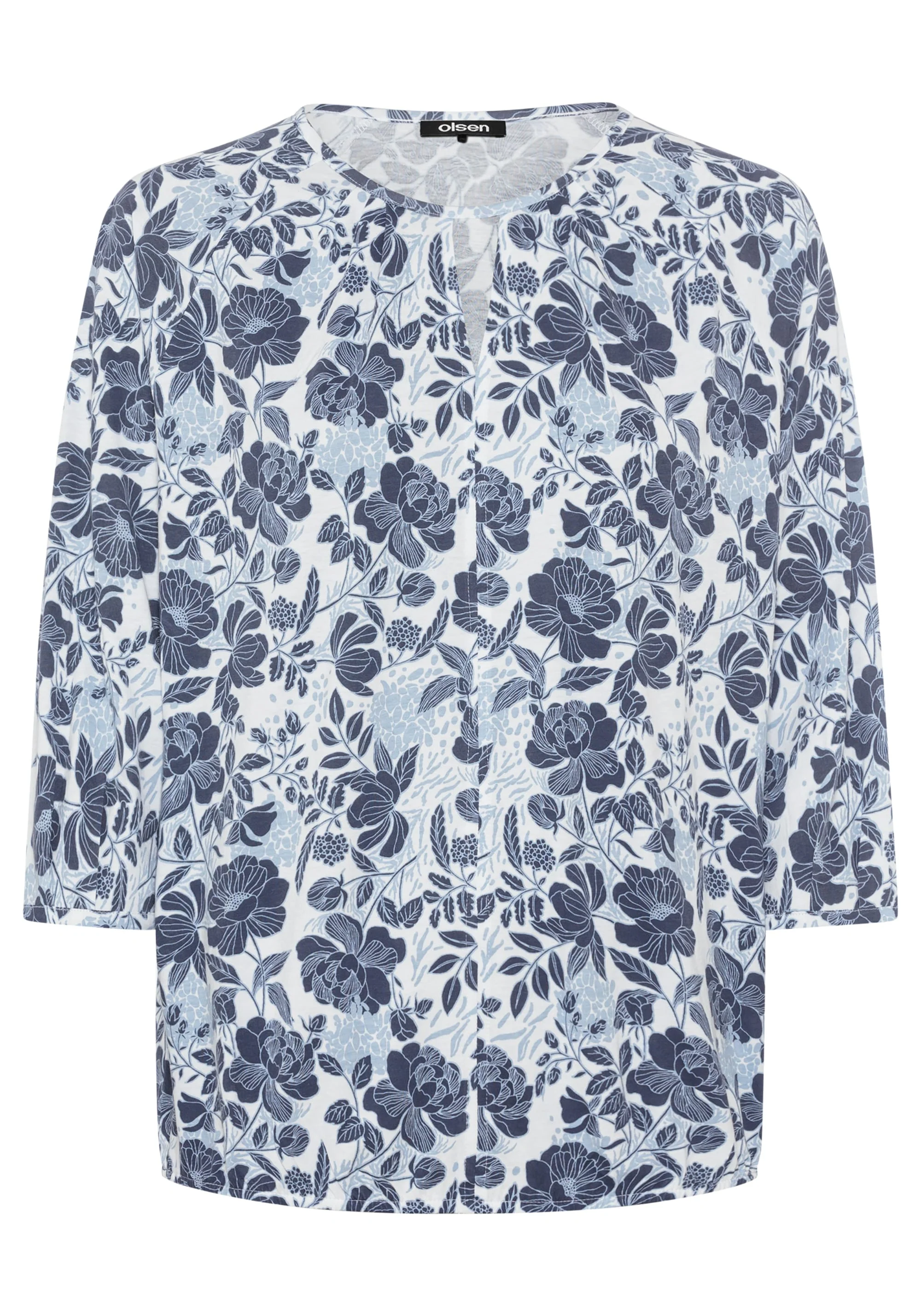 Prairie Floral Keyhole Neck T-Shirt - Image 3