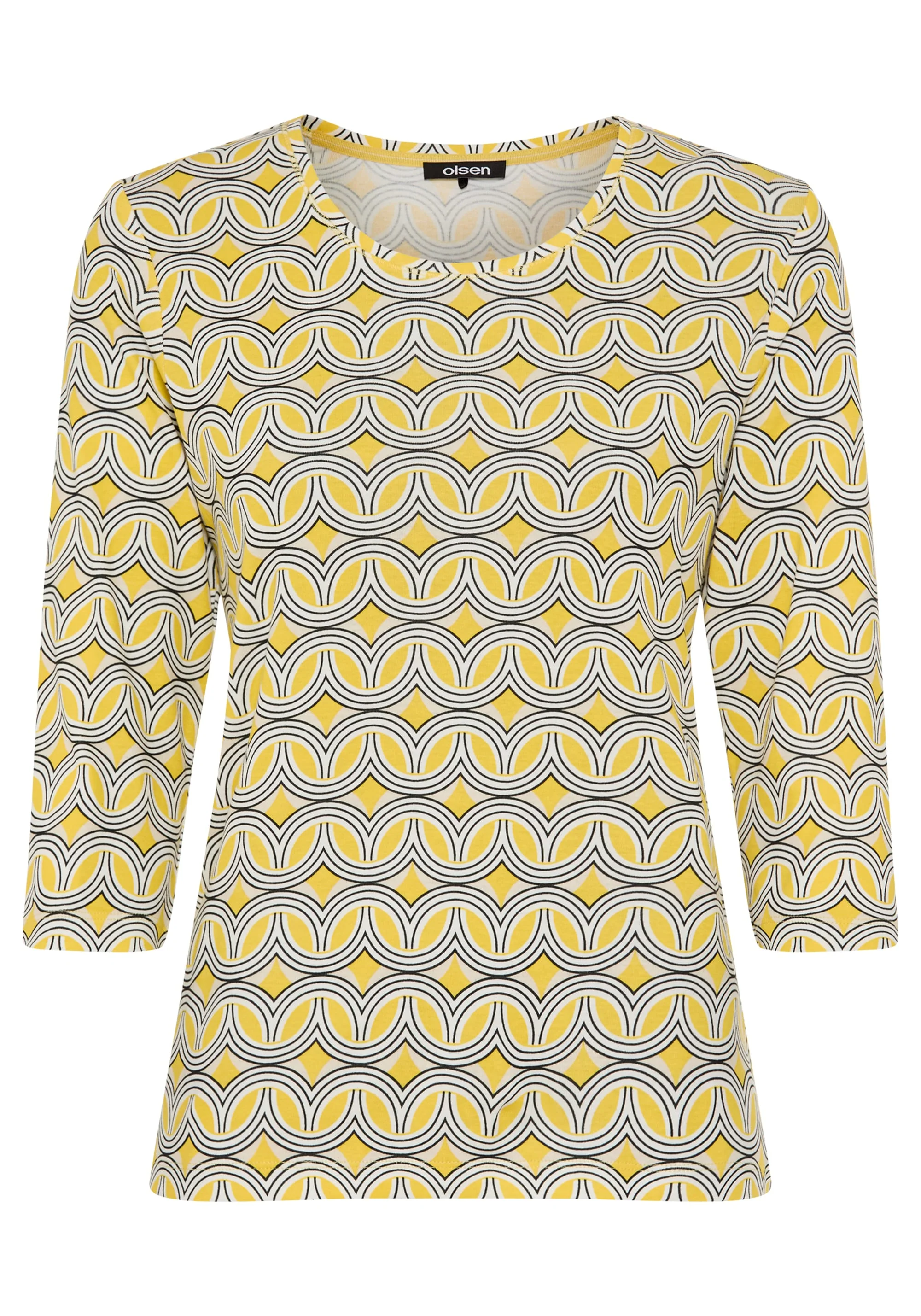 Retro Geo Print T-Shirt - Image 5