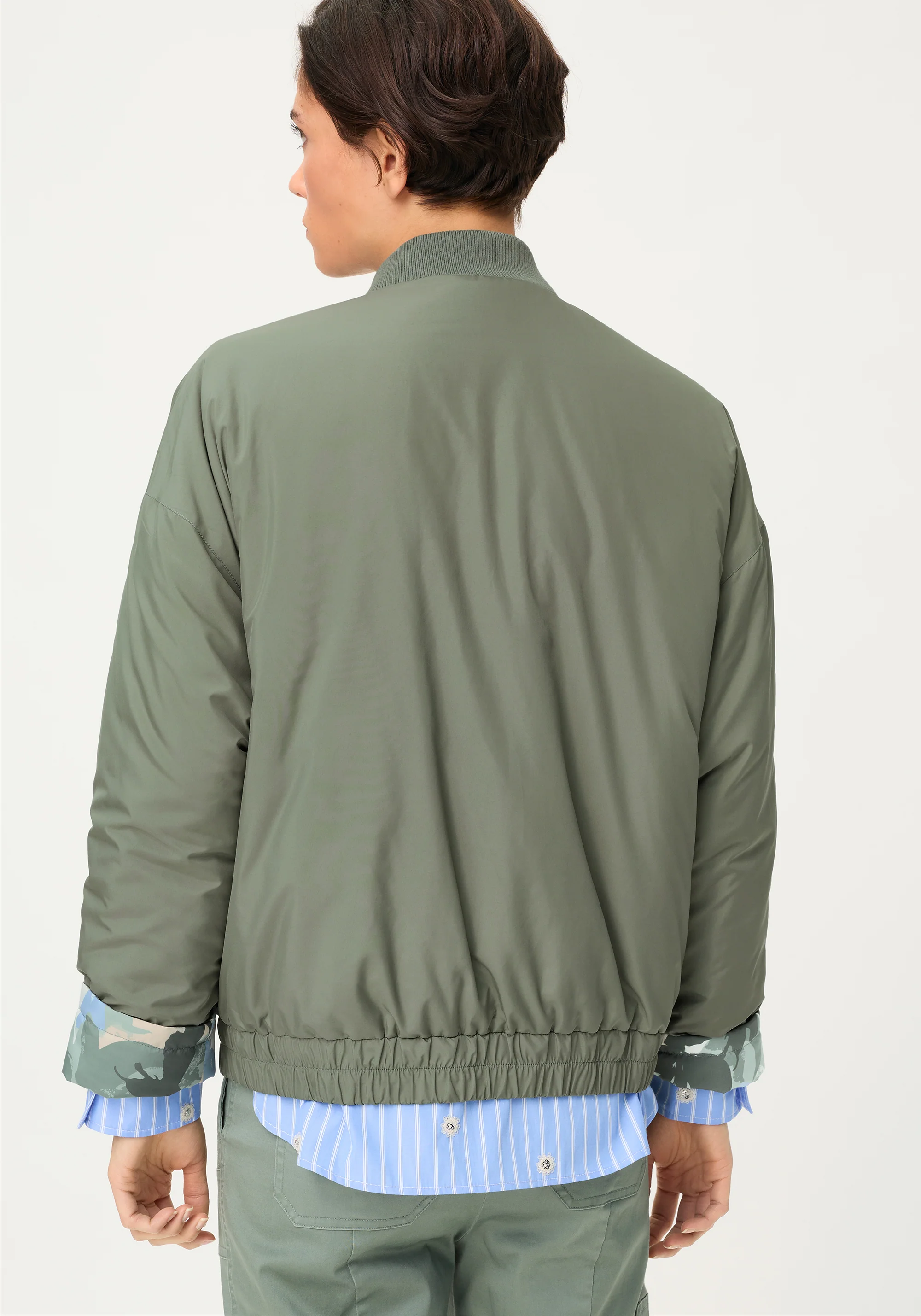 Reversible Botanic Camo Bomber Jacket - Image 3