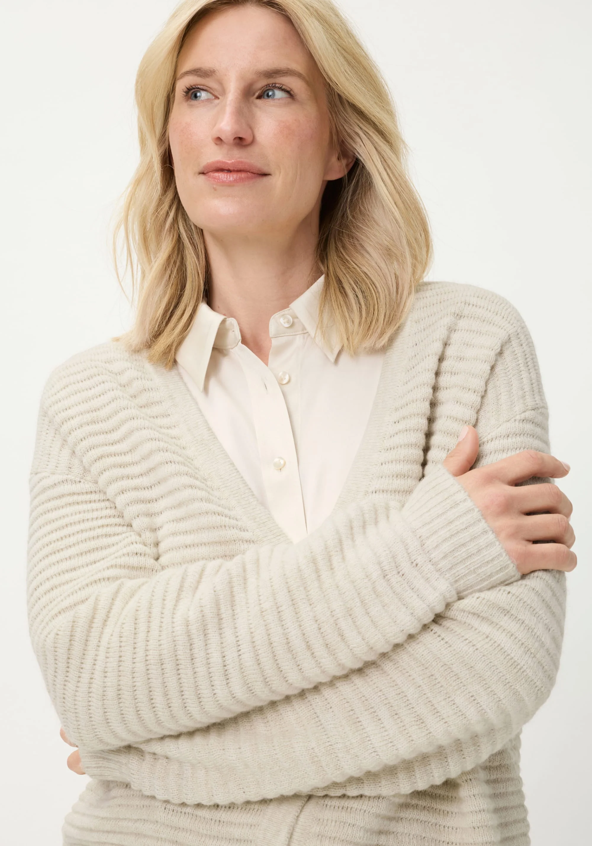Rib Knit Cardigan - Image 3