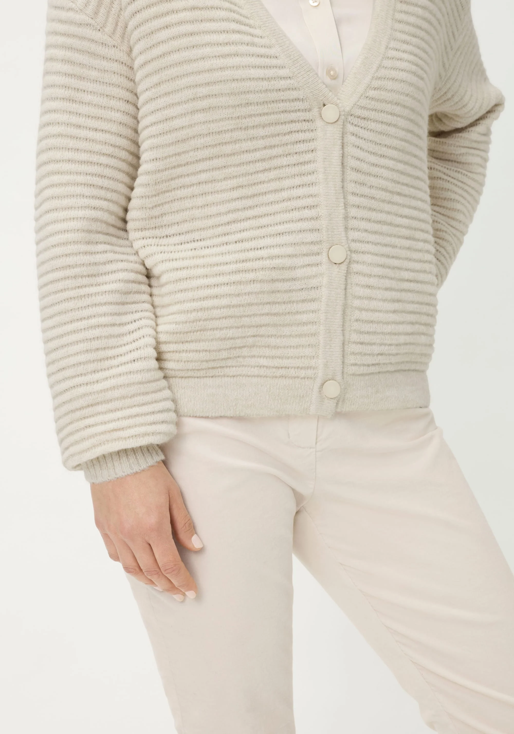 Rib Knit Cardigan - Image 4