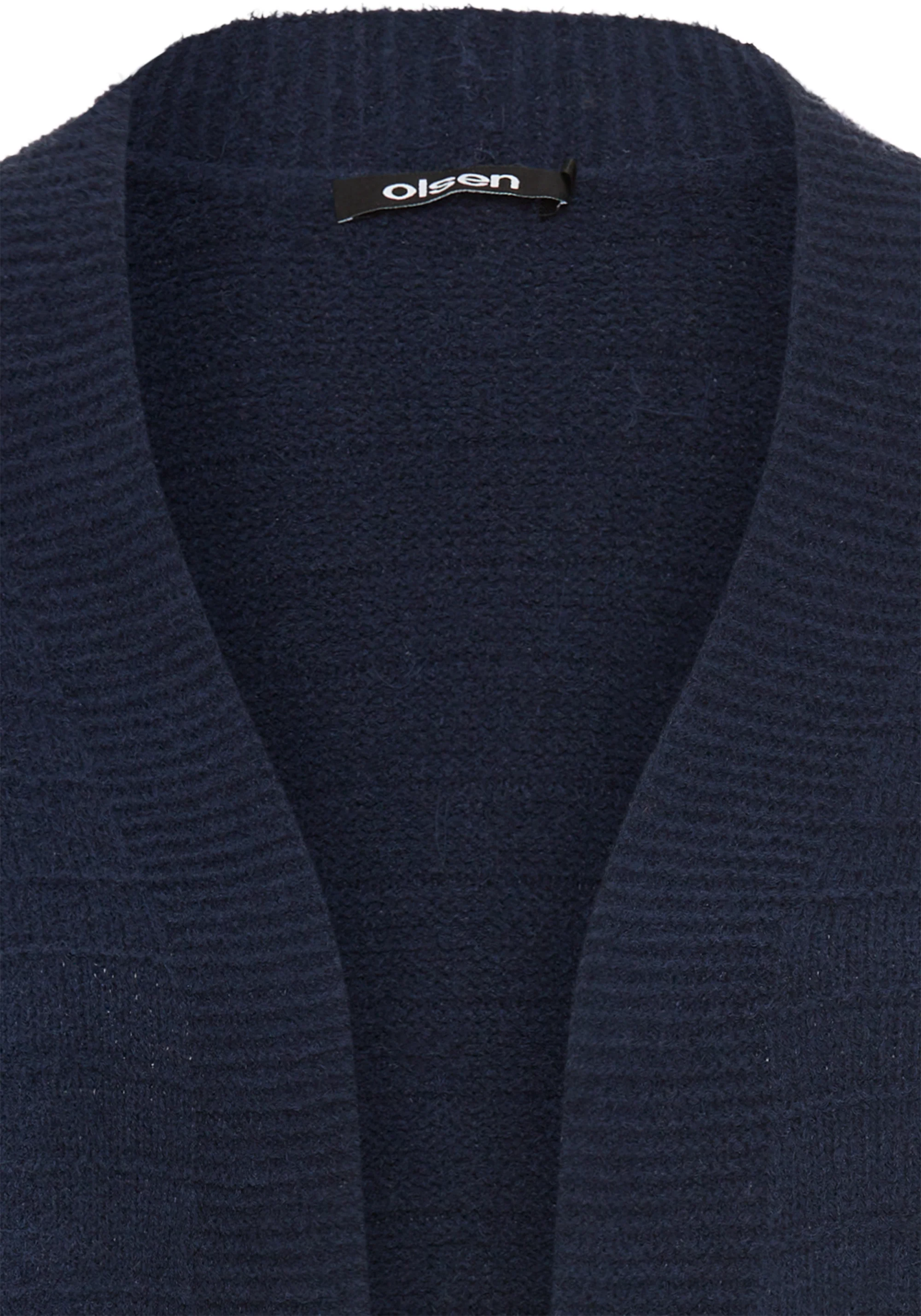Rib Knit Open Front Cardigan - Image 5