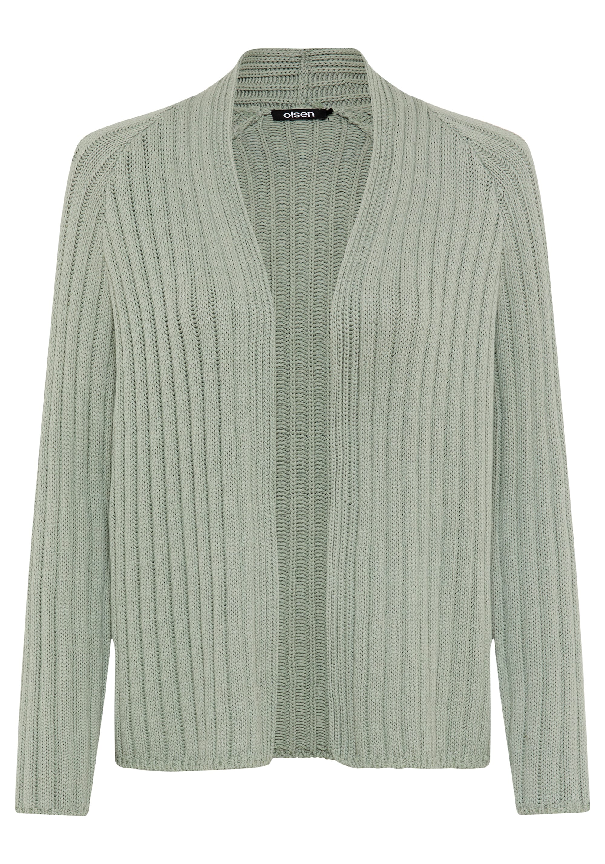 Rib Knit Open Front Cardigan - Image 6