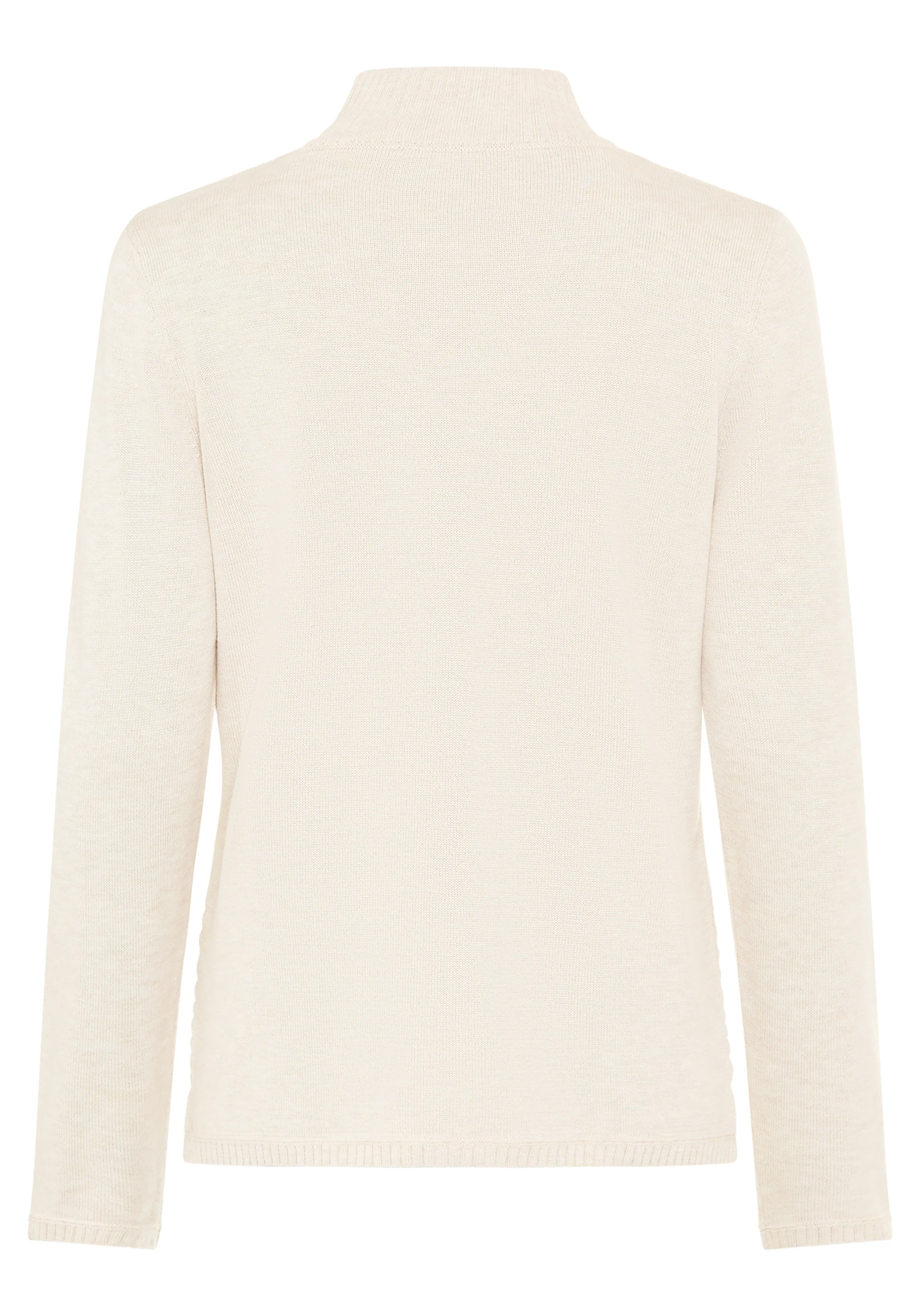 Rib Knit Zip Front Cardigan - Image 4