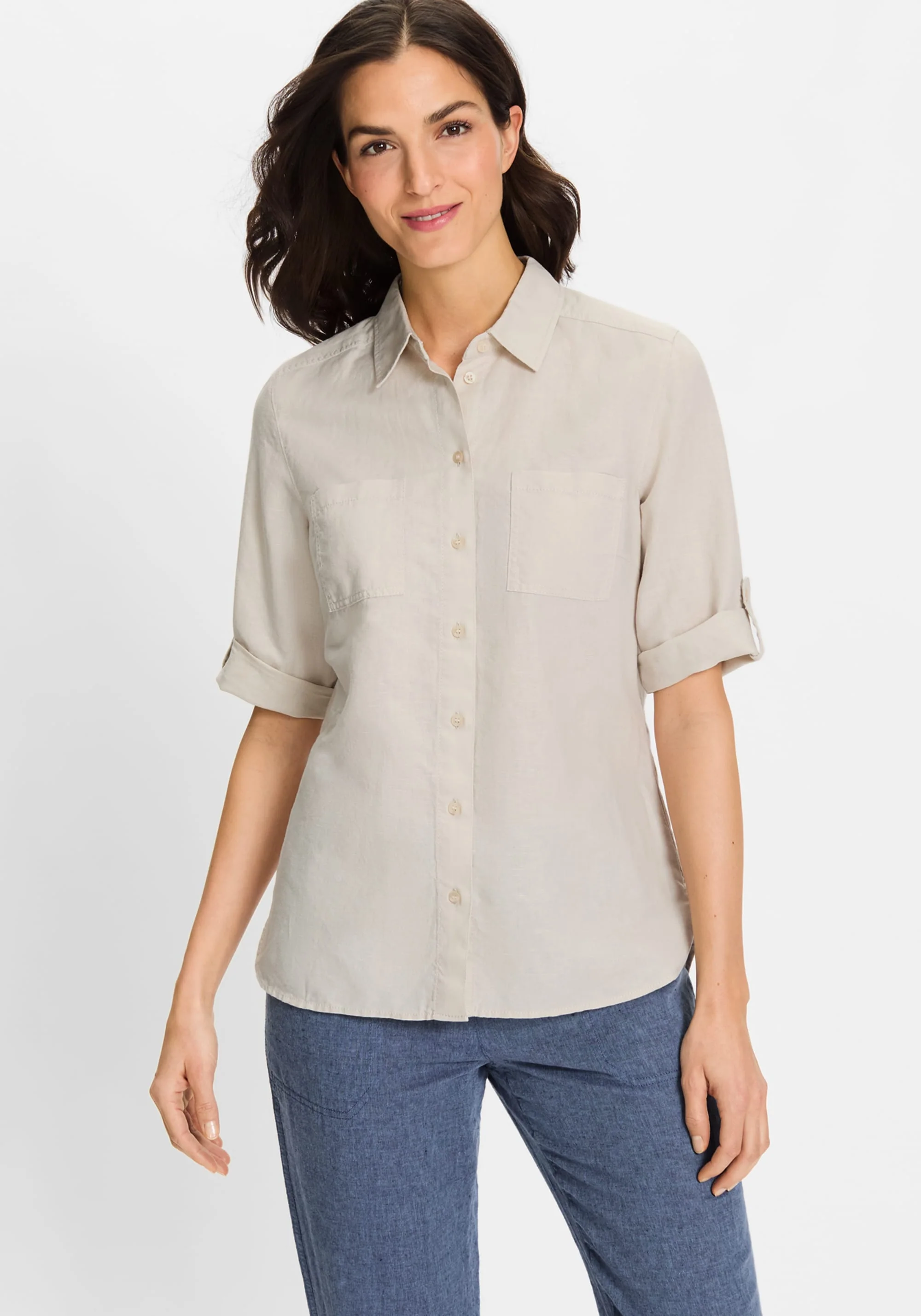 Rolled Sleeve Tab Shirt - Image 11