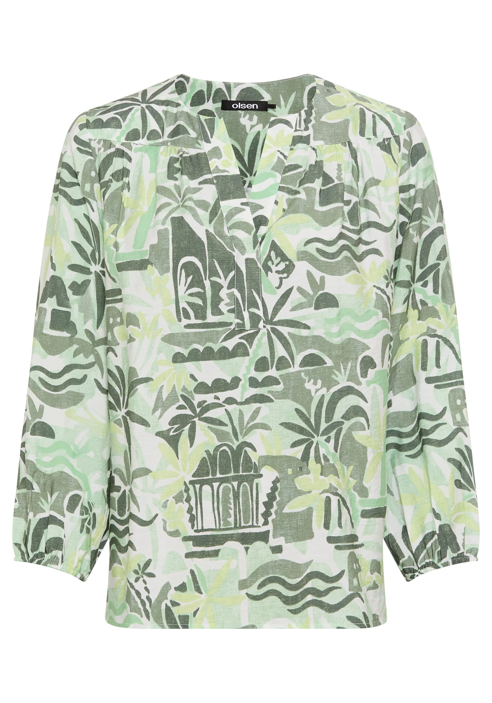 Safari Print Tunic Blouse - Image 6