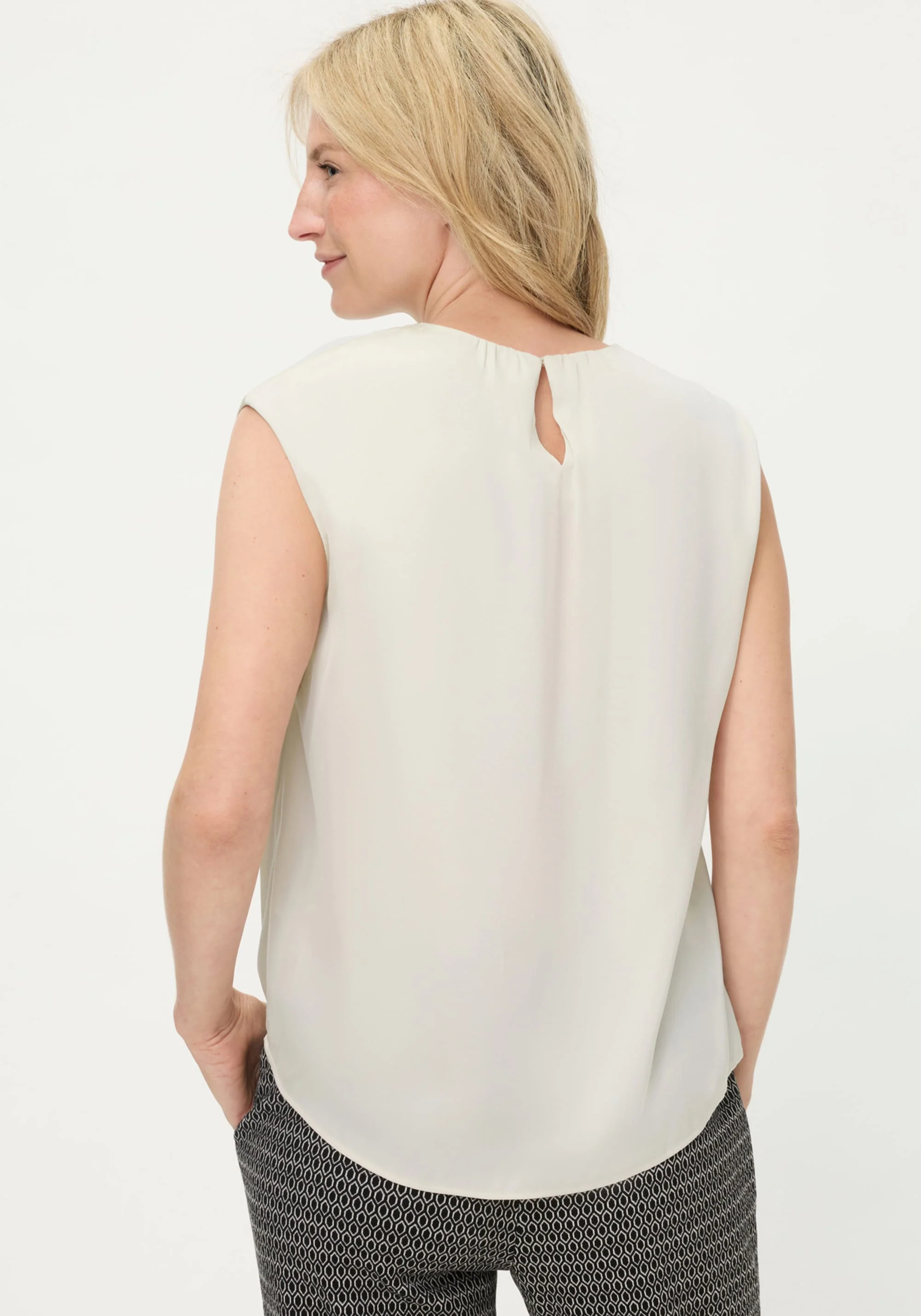 Satin Effect Sleeveless Shell - Image 2