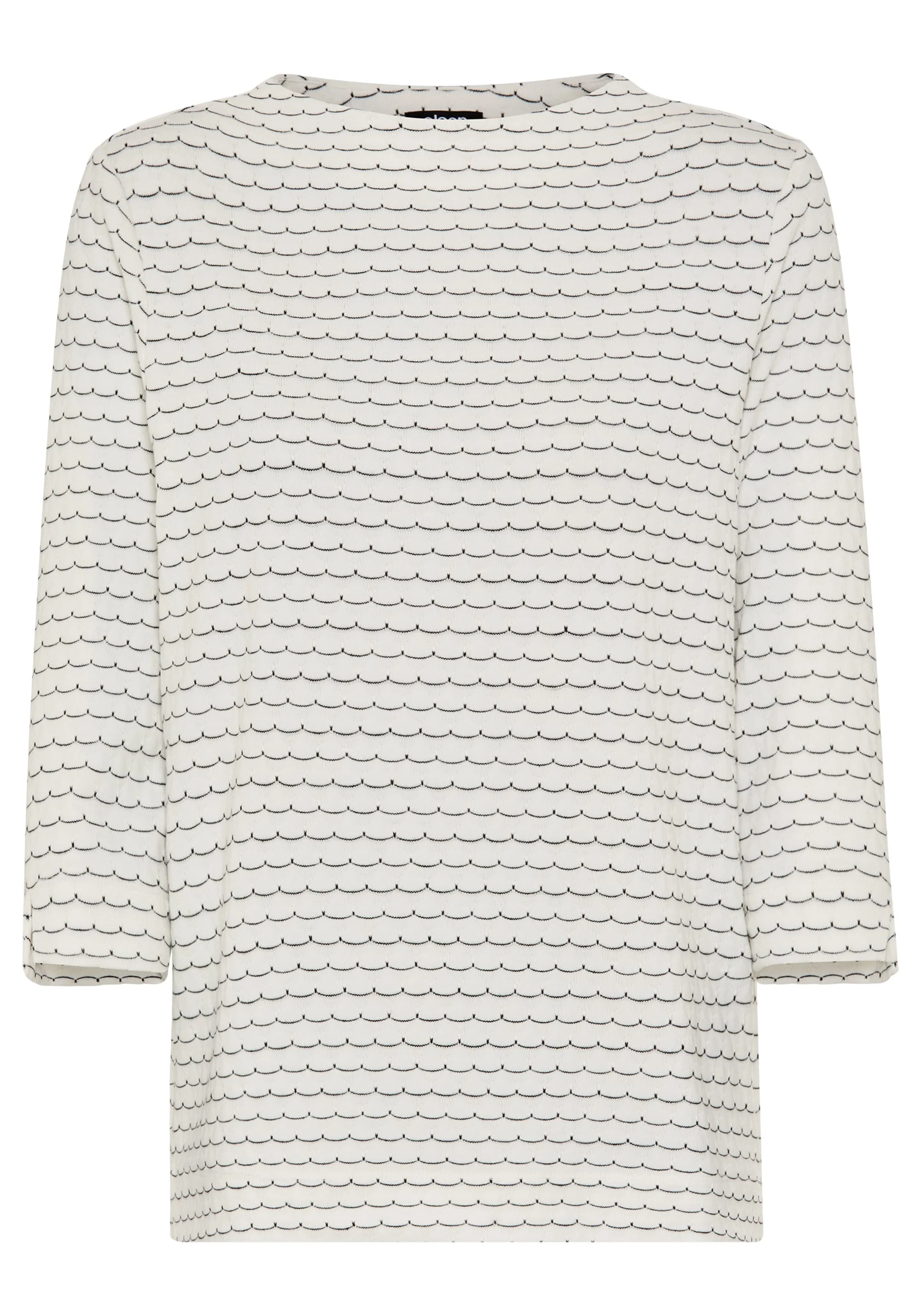 Scallop Stripe Jersey Top - Image 6