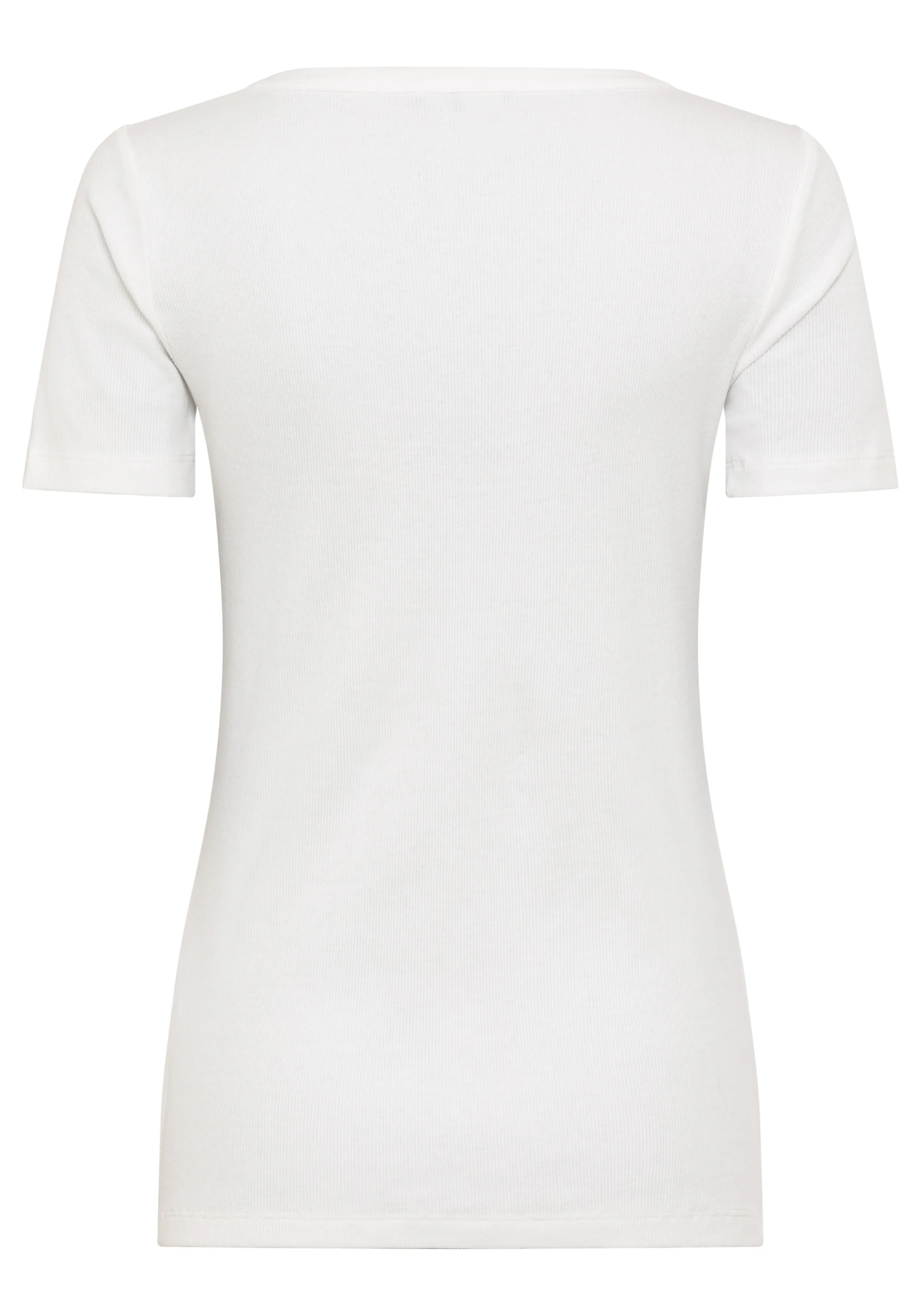 Scoop Neck Ribbed T-Shirt - Image 3