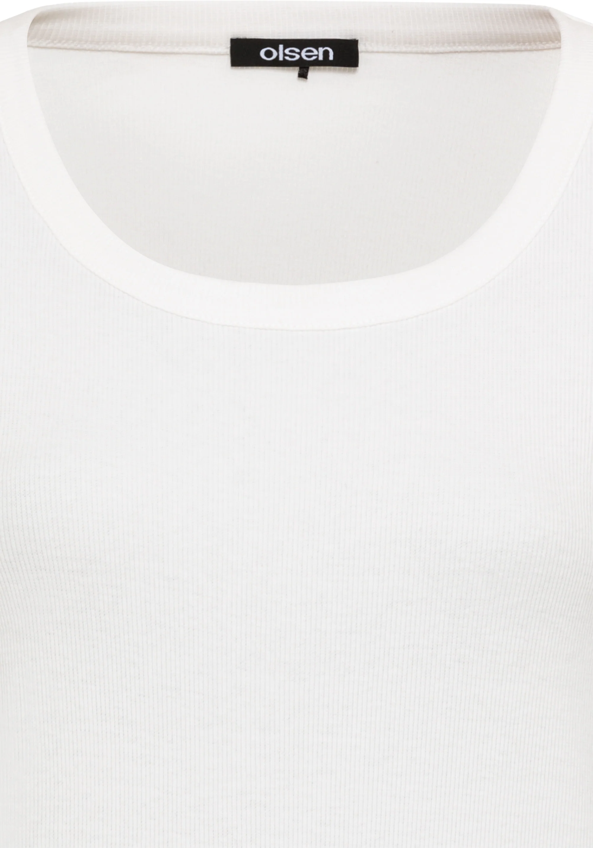 Scoop Neck Ribbed T-Shirt - Image 4
