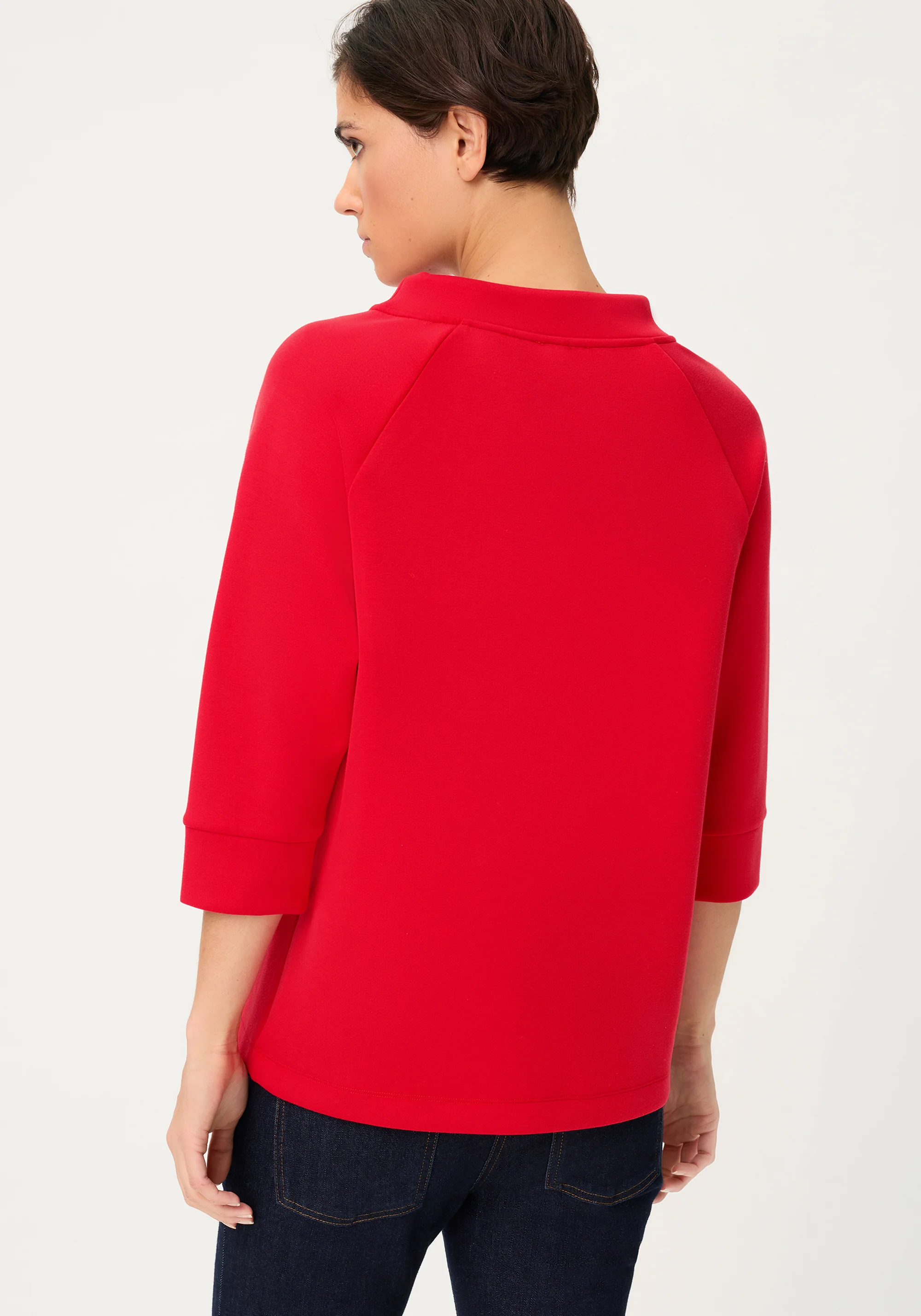 Scuba Jersey Funnel Neck Top - Image 3