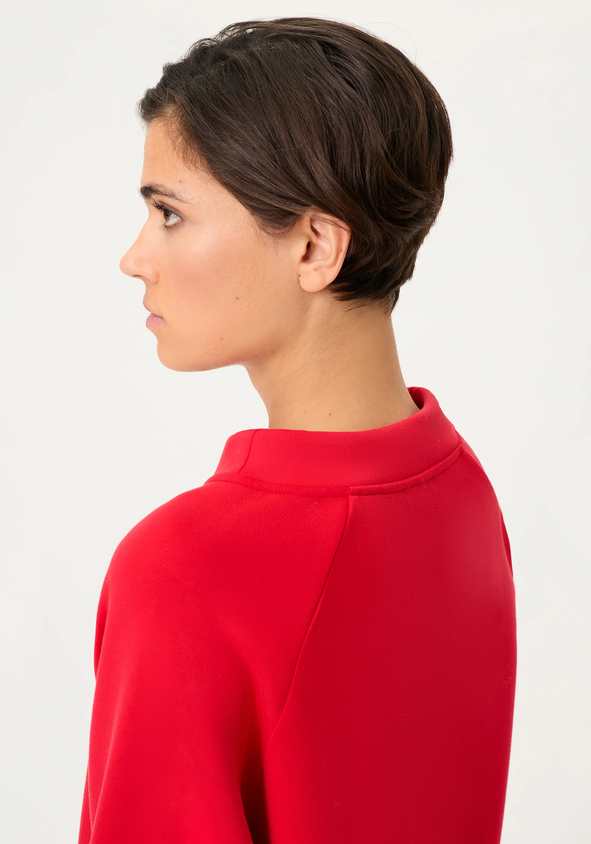 Scuba Jersey Funnel Neck Top - Image 4