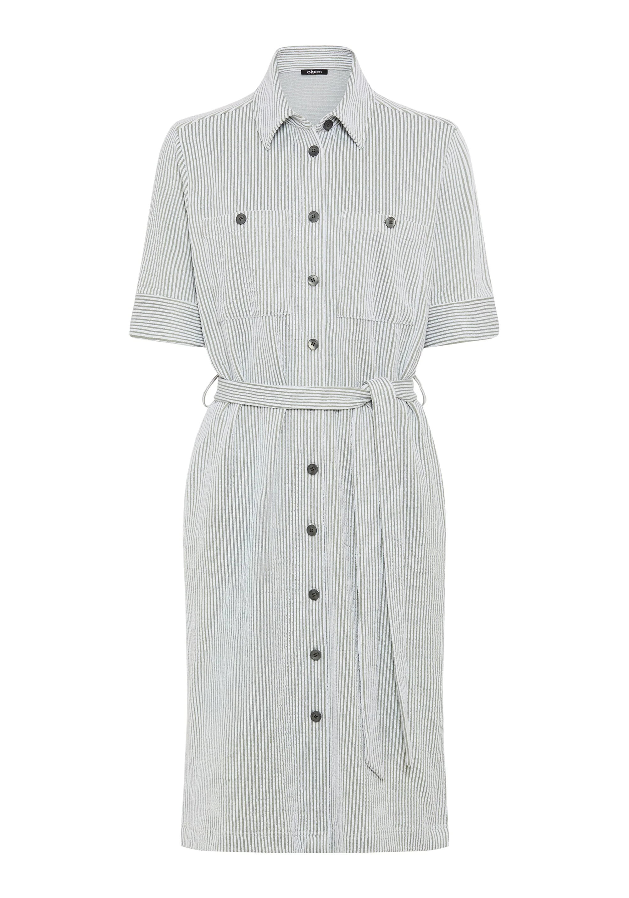 Seersucker Shirt Dress - Image 6
