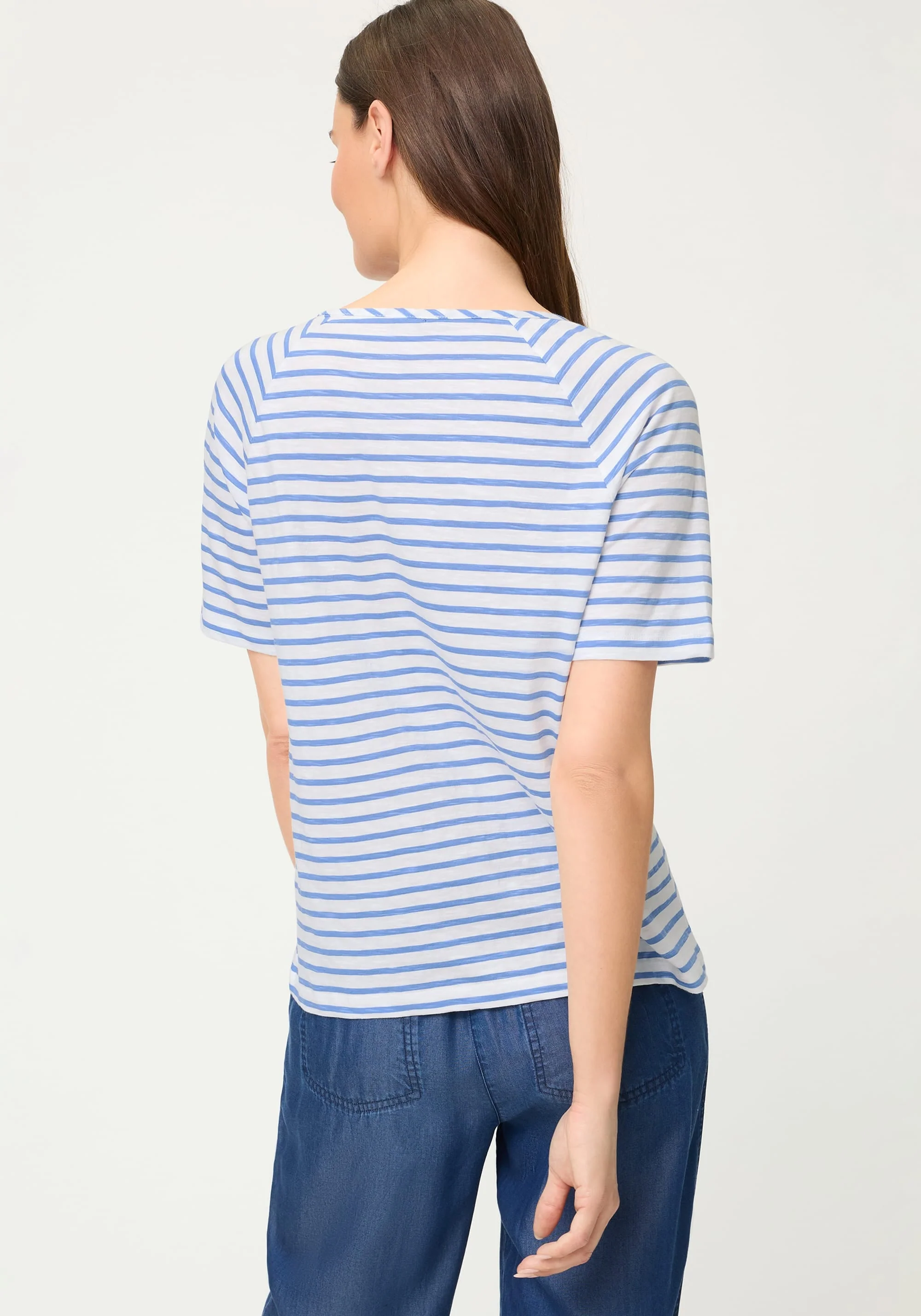 Sequin Floral Stripe T-Shirt - Image 2