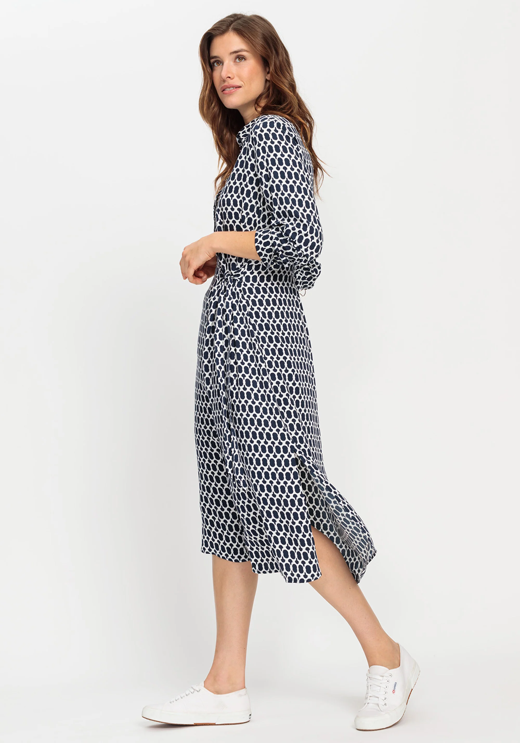 Shirt Dress with Waist Tie Detail - Image 2