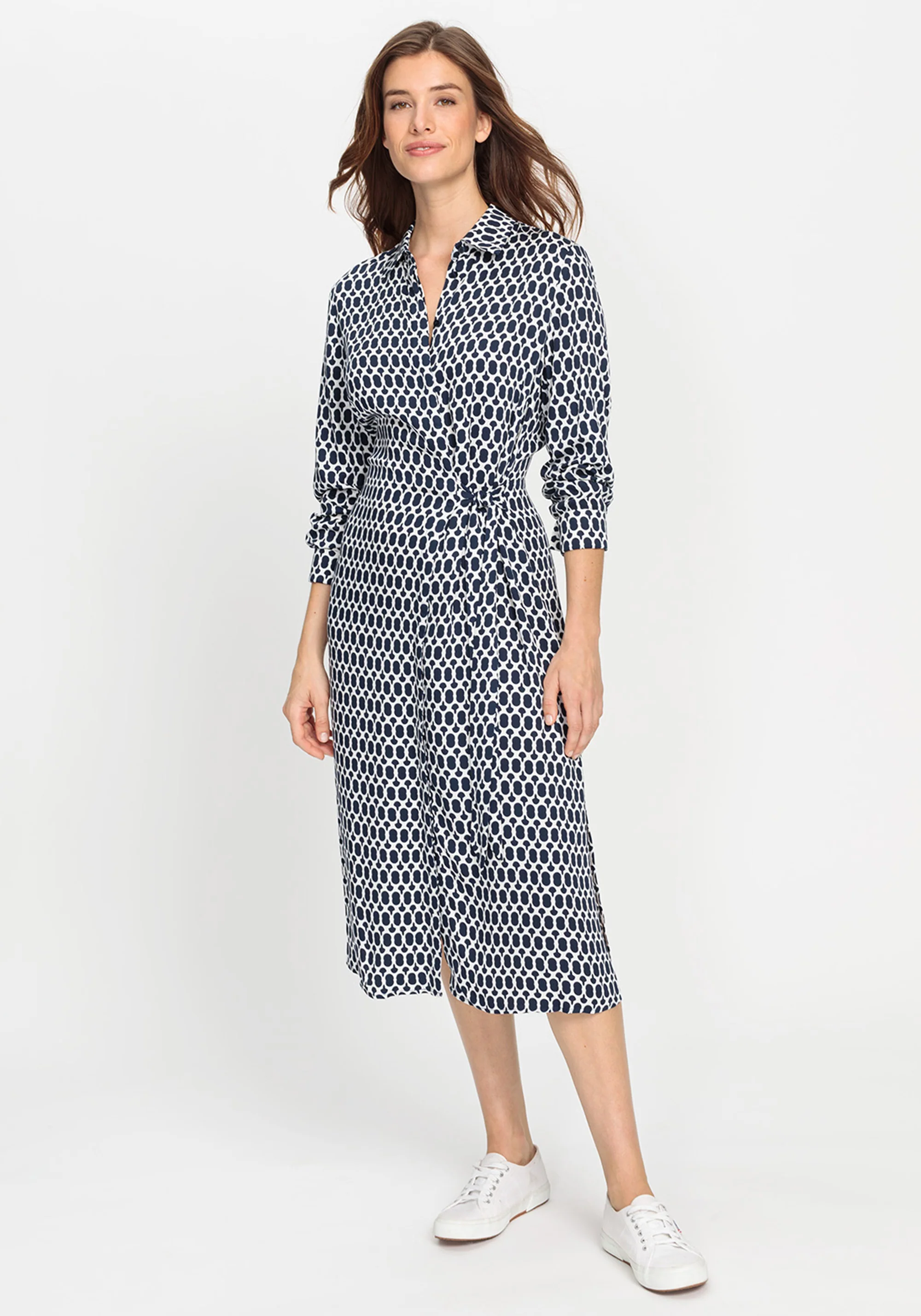 Shirt Dress with Waist Tie Detail - Image 3