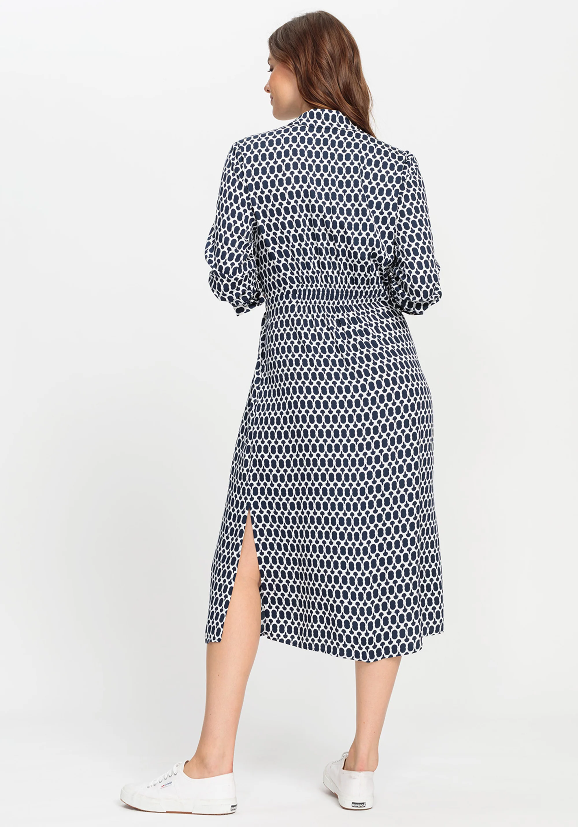 Shirt Dress with Waist Tie Detail - Image 4