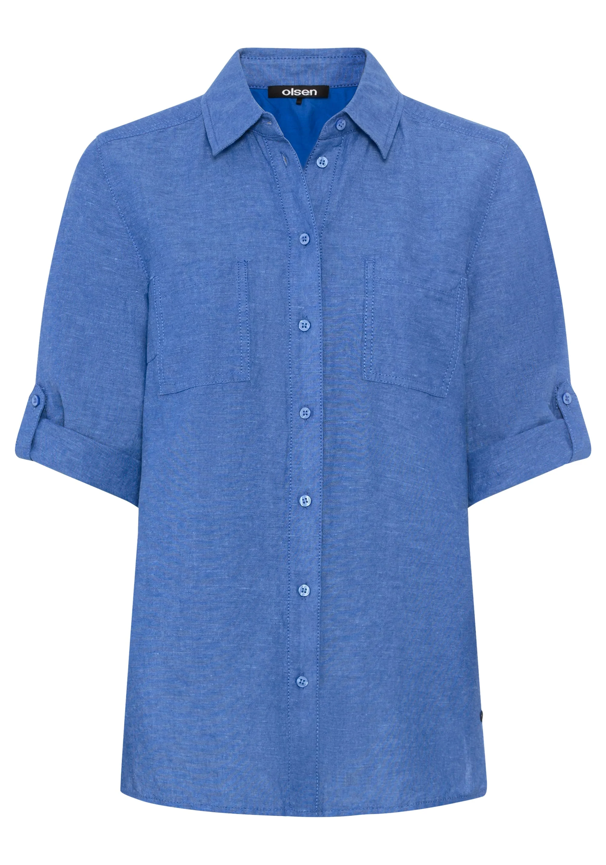 Shirt with Rolled Sleeve Tab Detail - Image 3