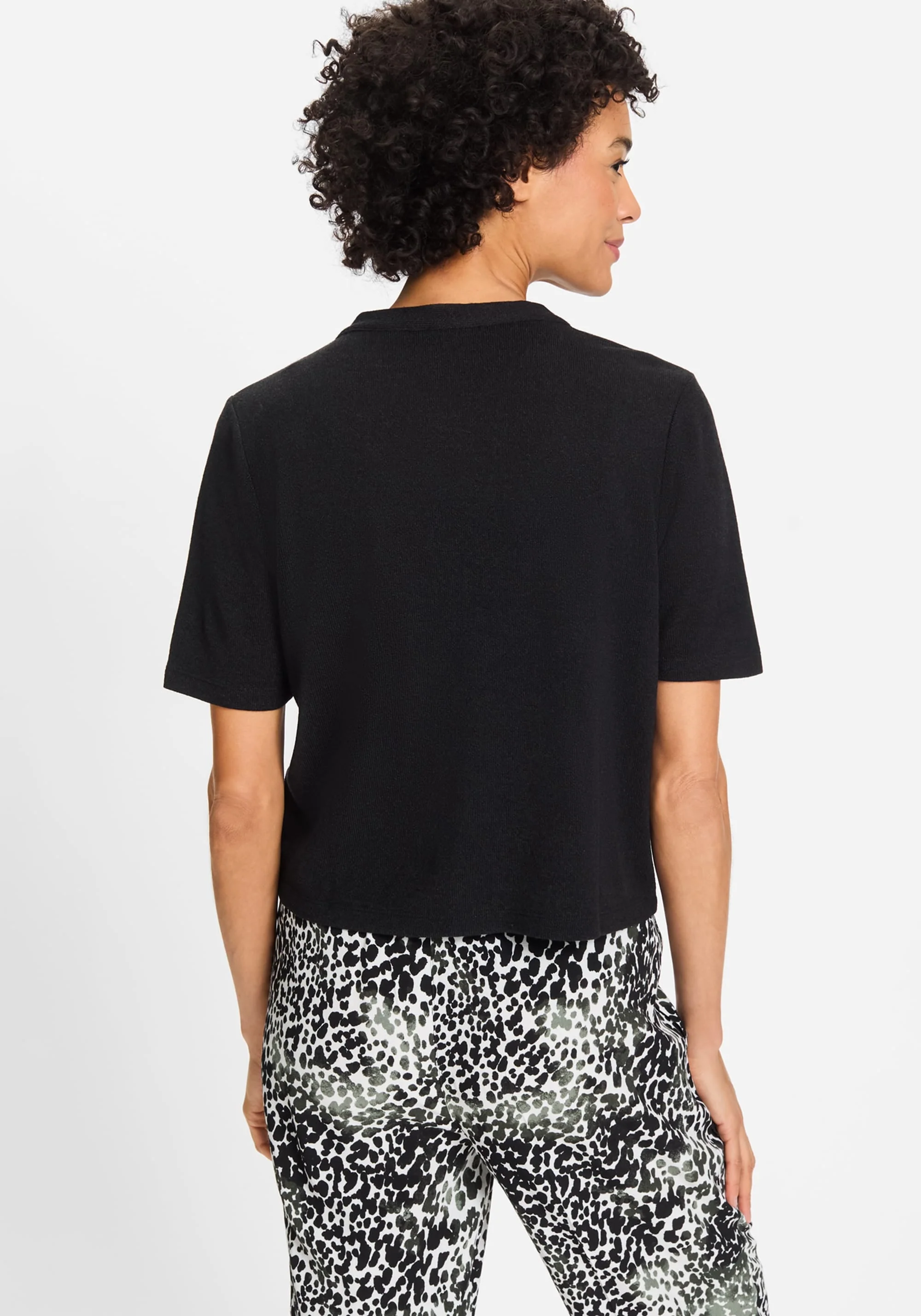 Short Sleeve Cropped Cardigan - Image 3