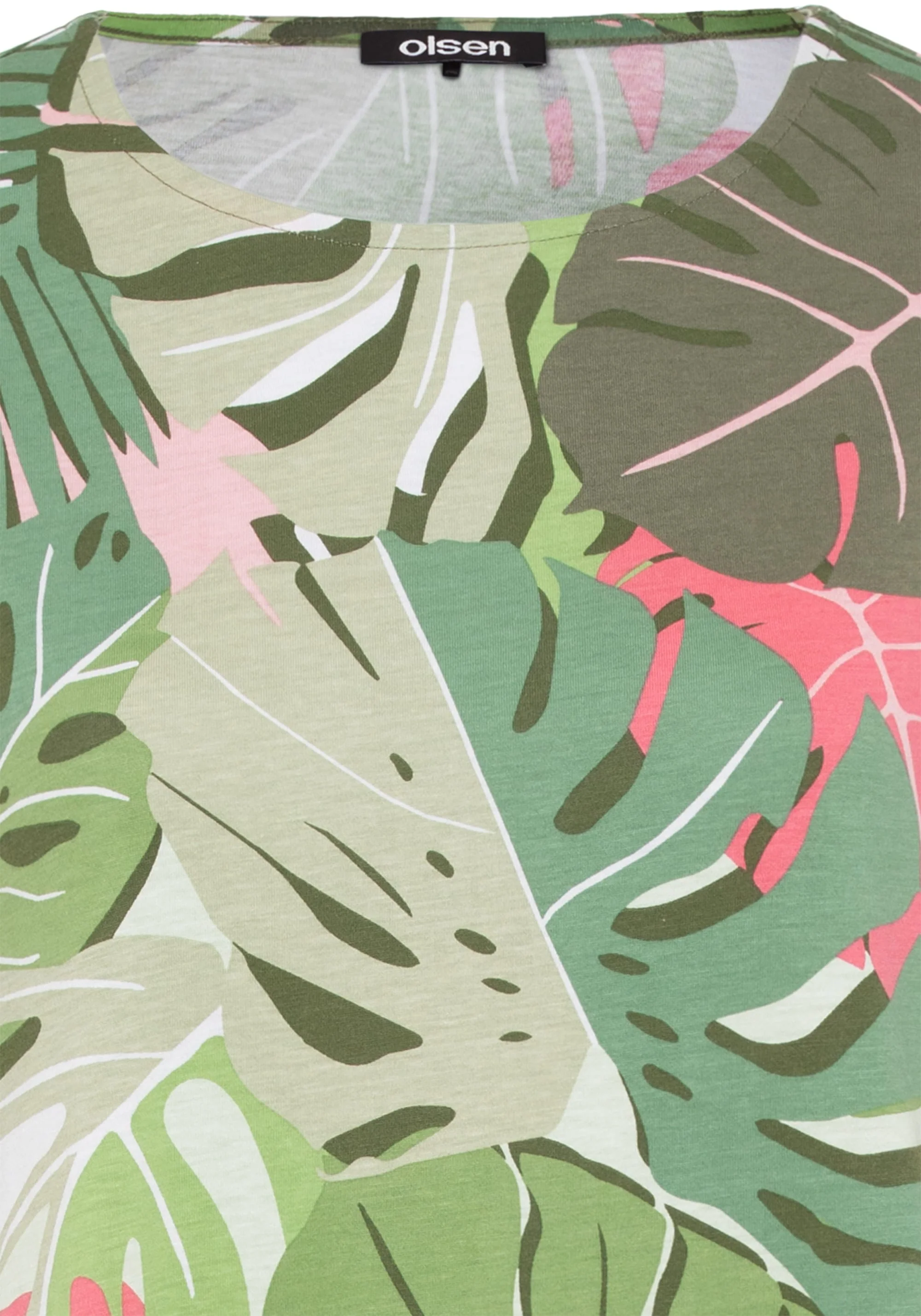 Sleeveless Jungle Leaf Print Dress - Image 5