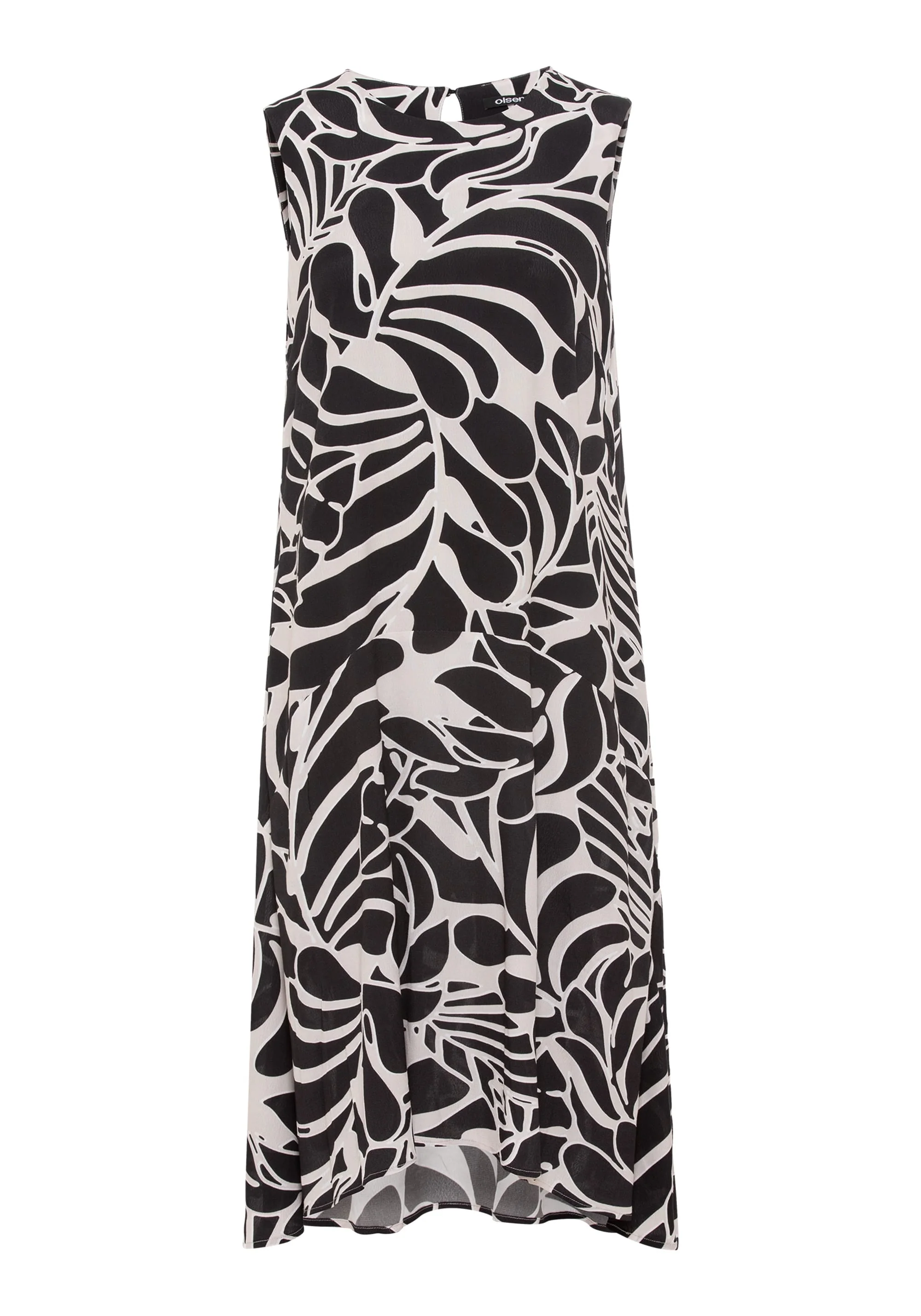 Sleeveless Printed A-Line Dress - Image 4