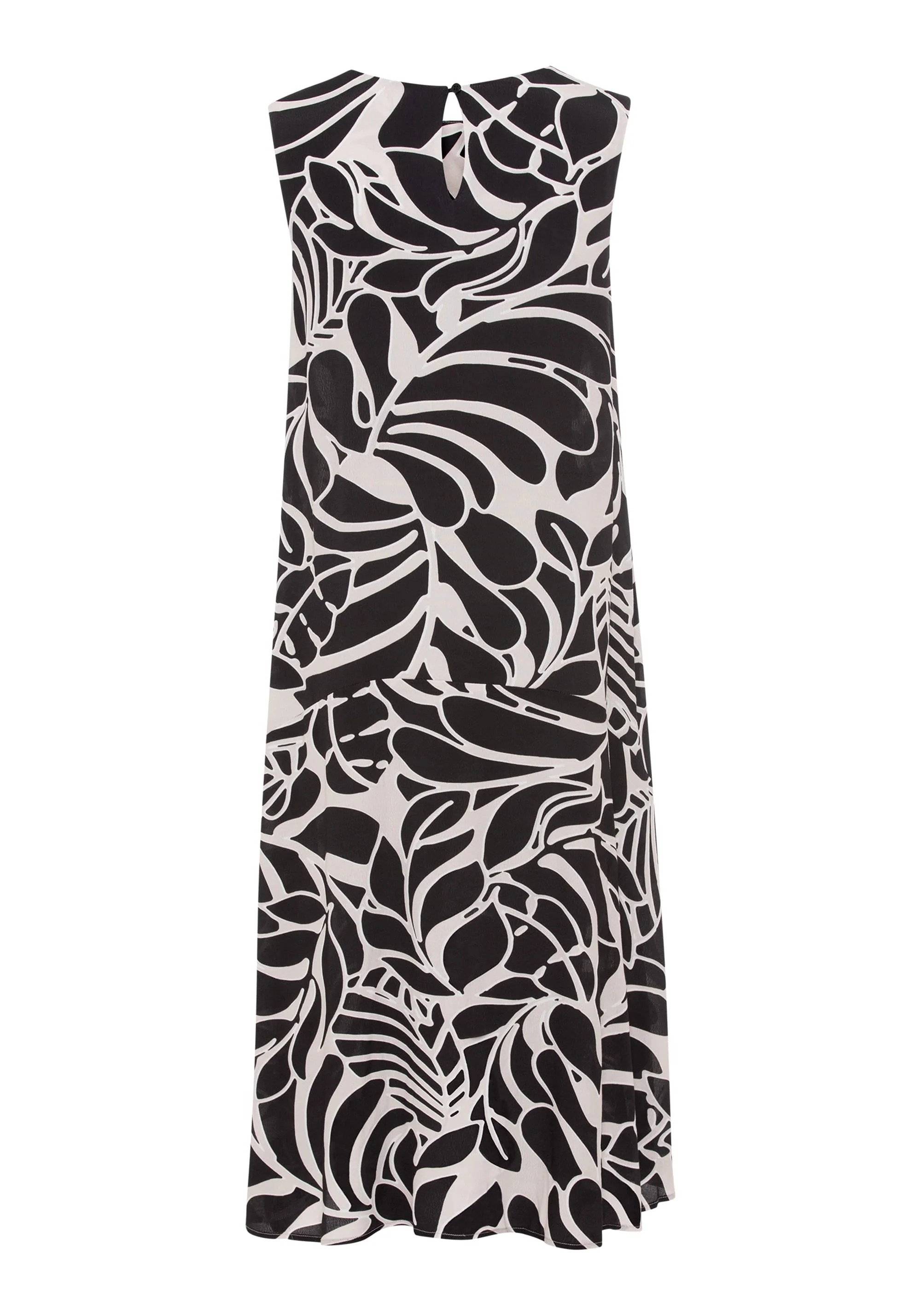 Sleeveless Printed A-Line Dress - Image 5