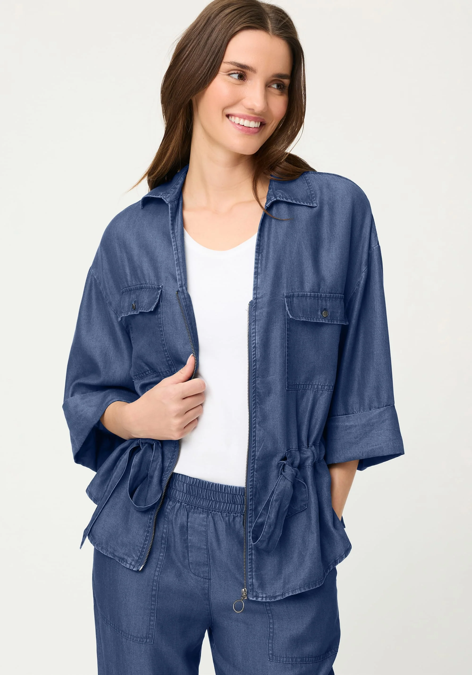 Soft Denim-Look Jacket - Image 2