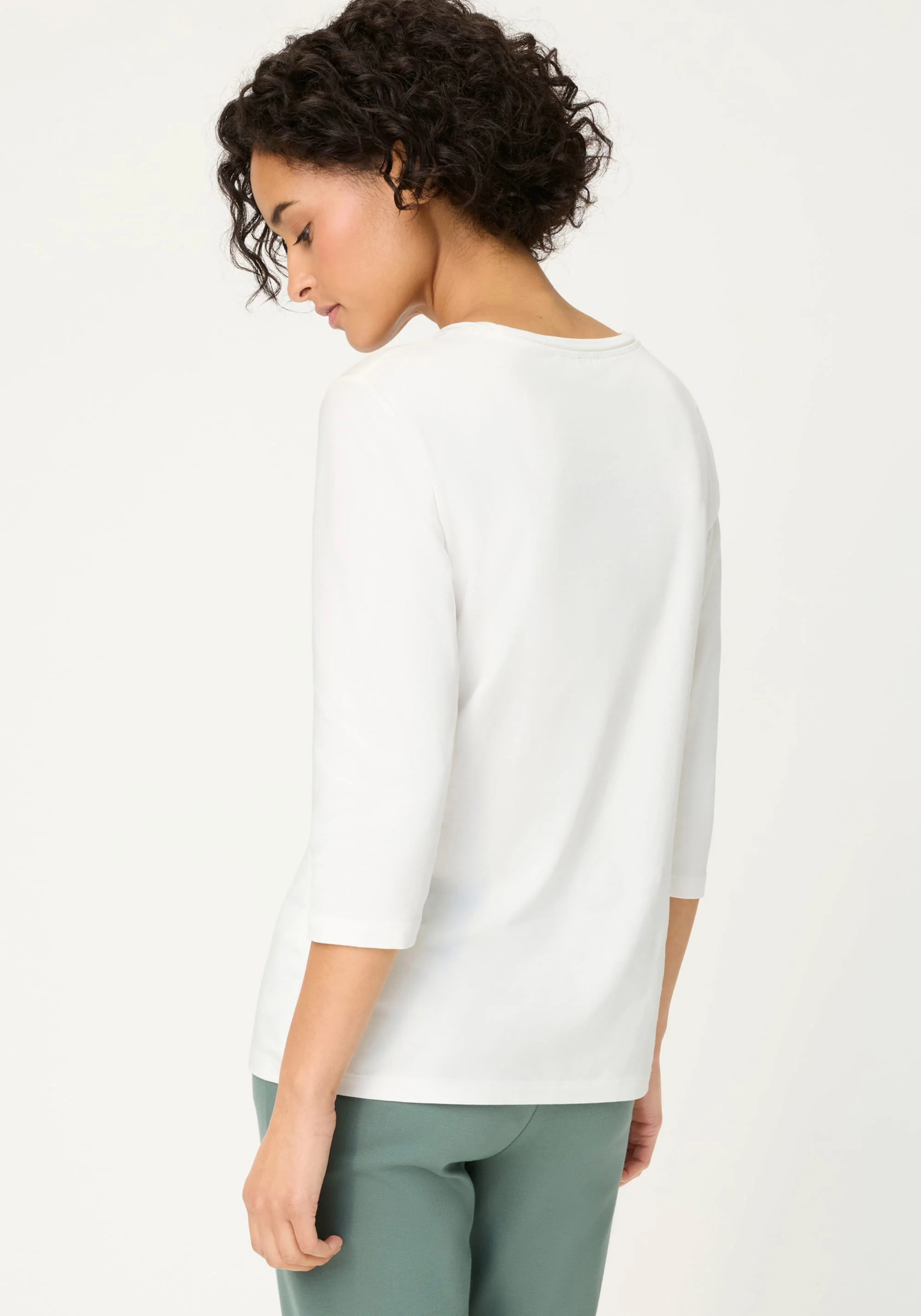 Solid 3/4 Sleeve T-Shirt - Image 6