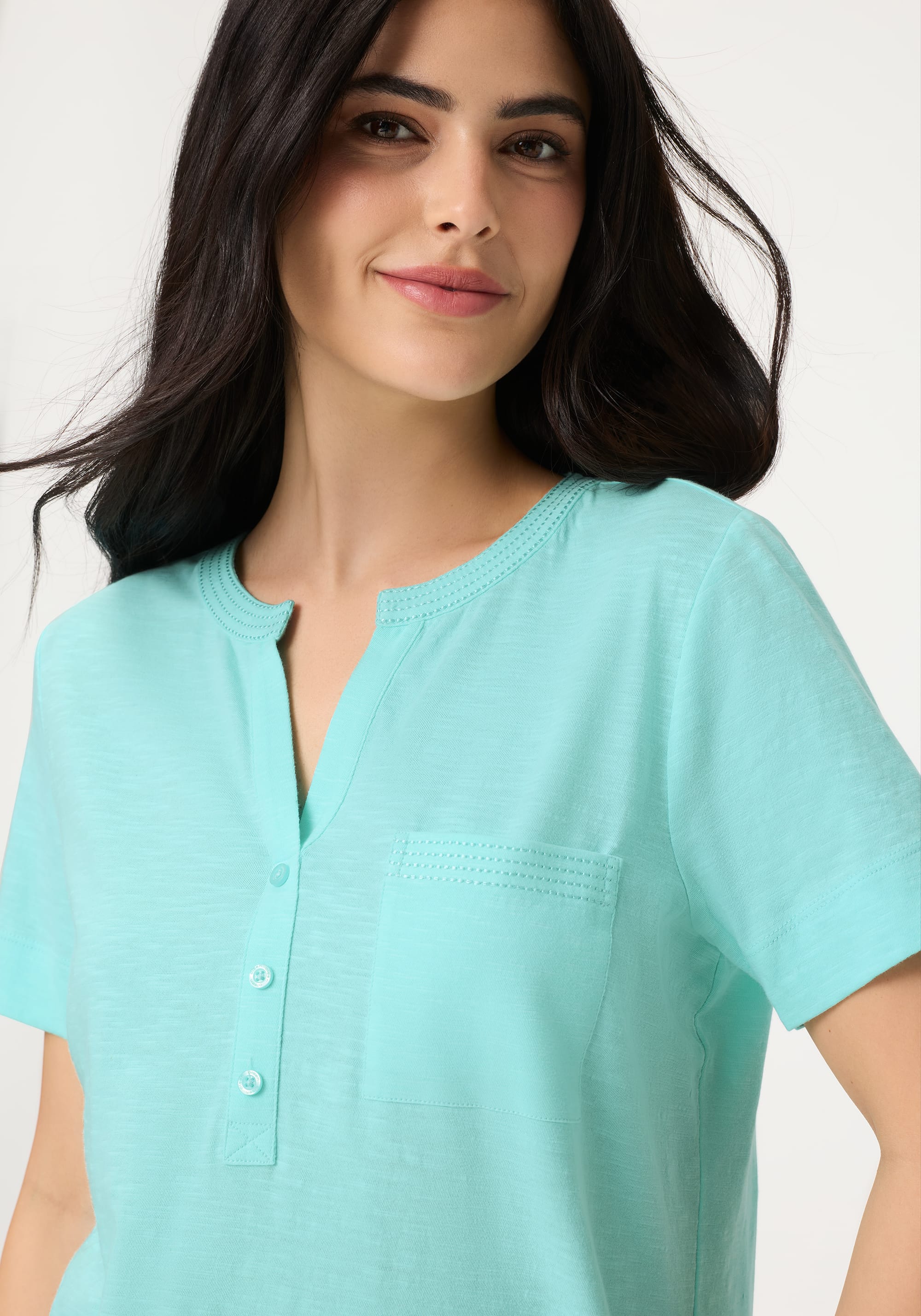 Solid Henley T-Shirt - Image 3