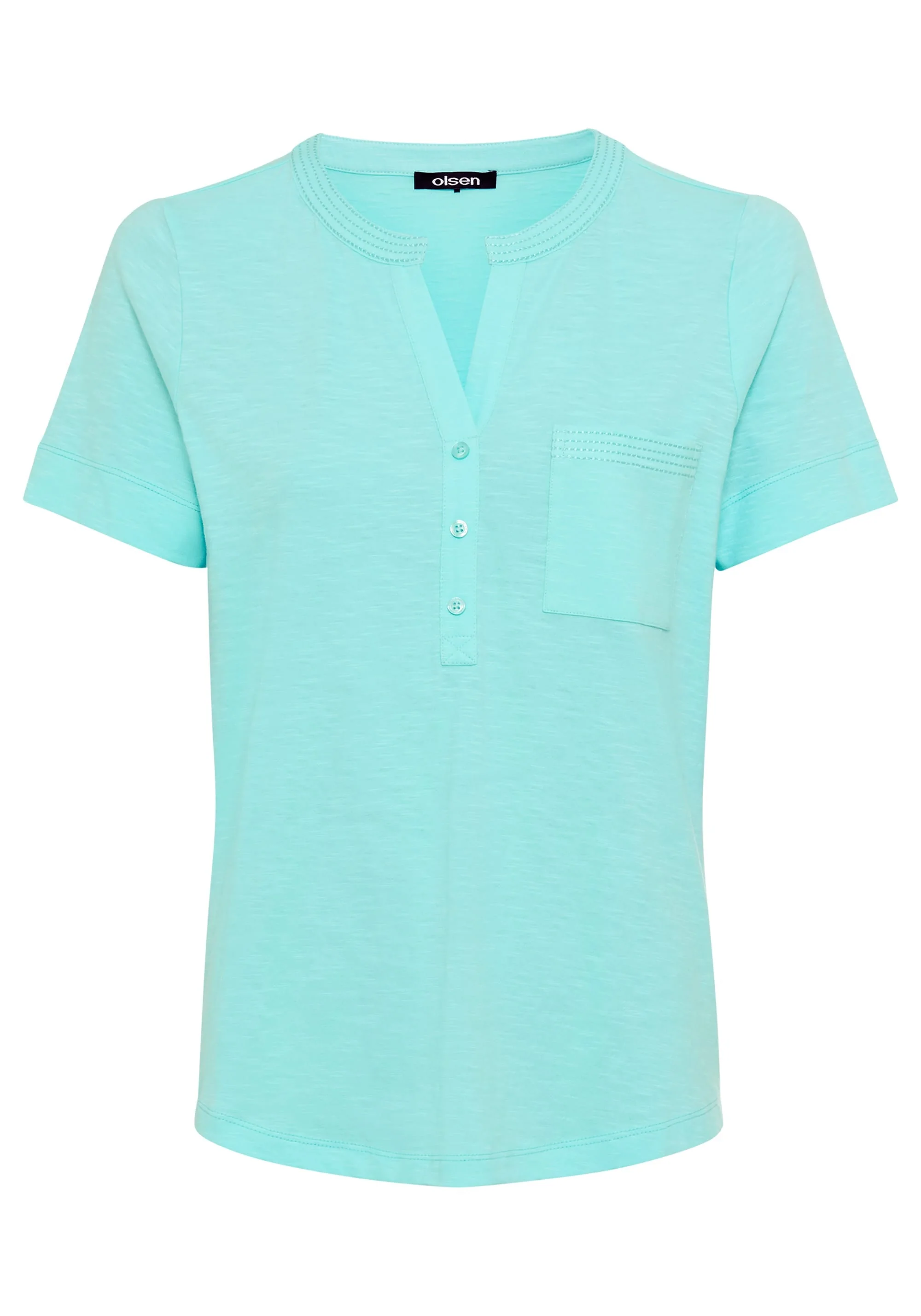 Solid Henley T-Shirt - Image 5